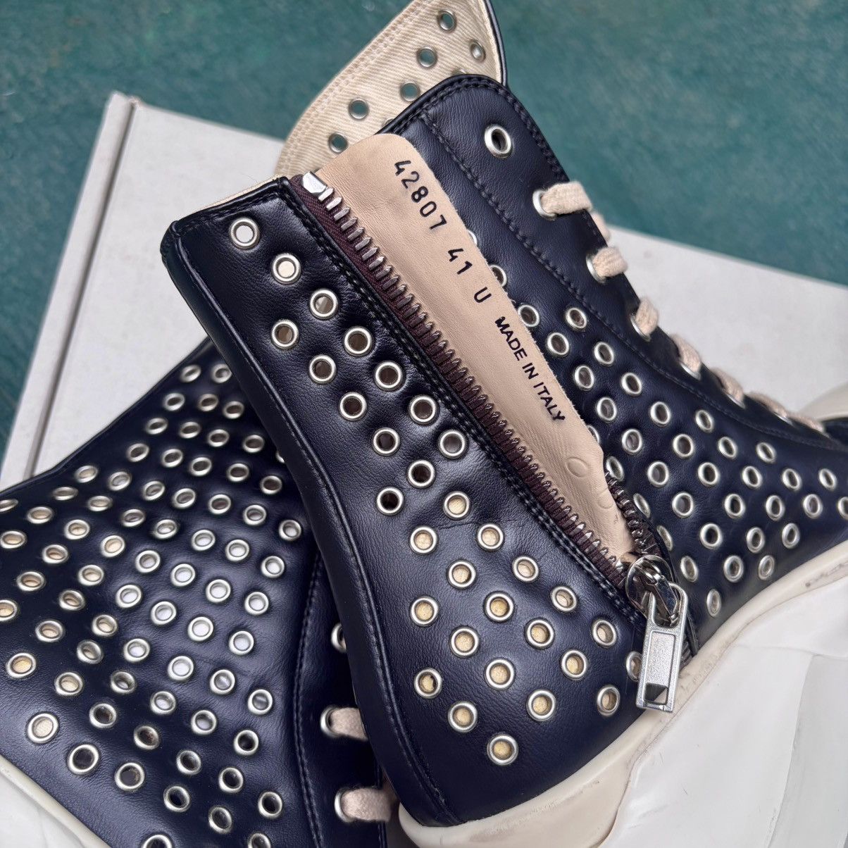 Rick Owens Drkshdw Rick Owens DRKSHDW Abstract Gimp Eyelets Ramones High Size US 8 / EU 41 - 4 Thumbnail