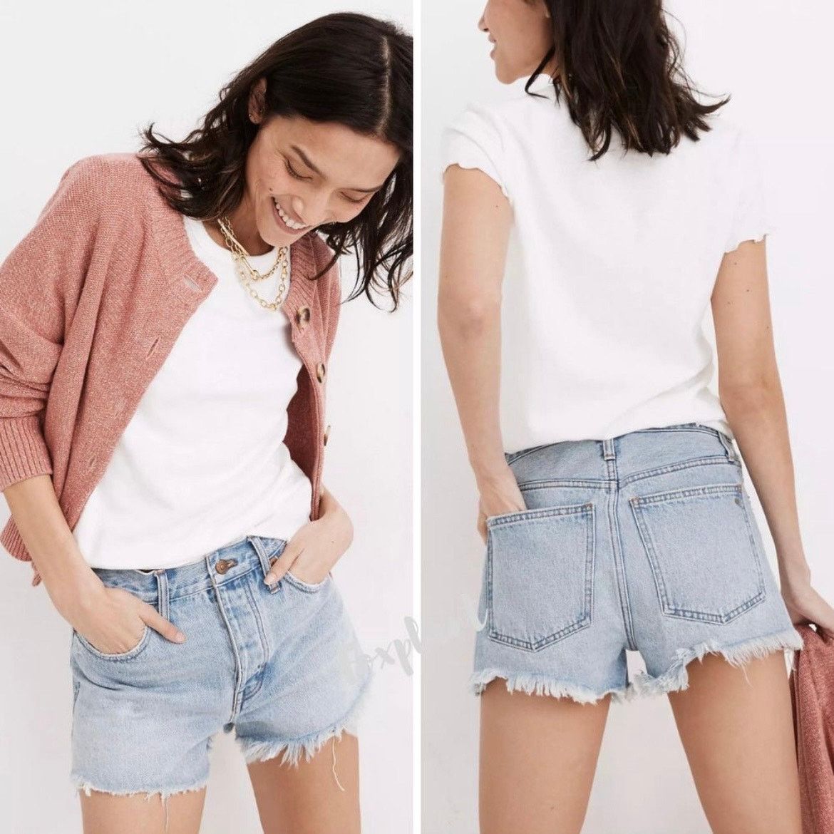 Madewell Madewell Relaxed Denim Shorts Size 27" / US 4 / IT 40 - 1 Thumbnail