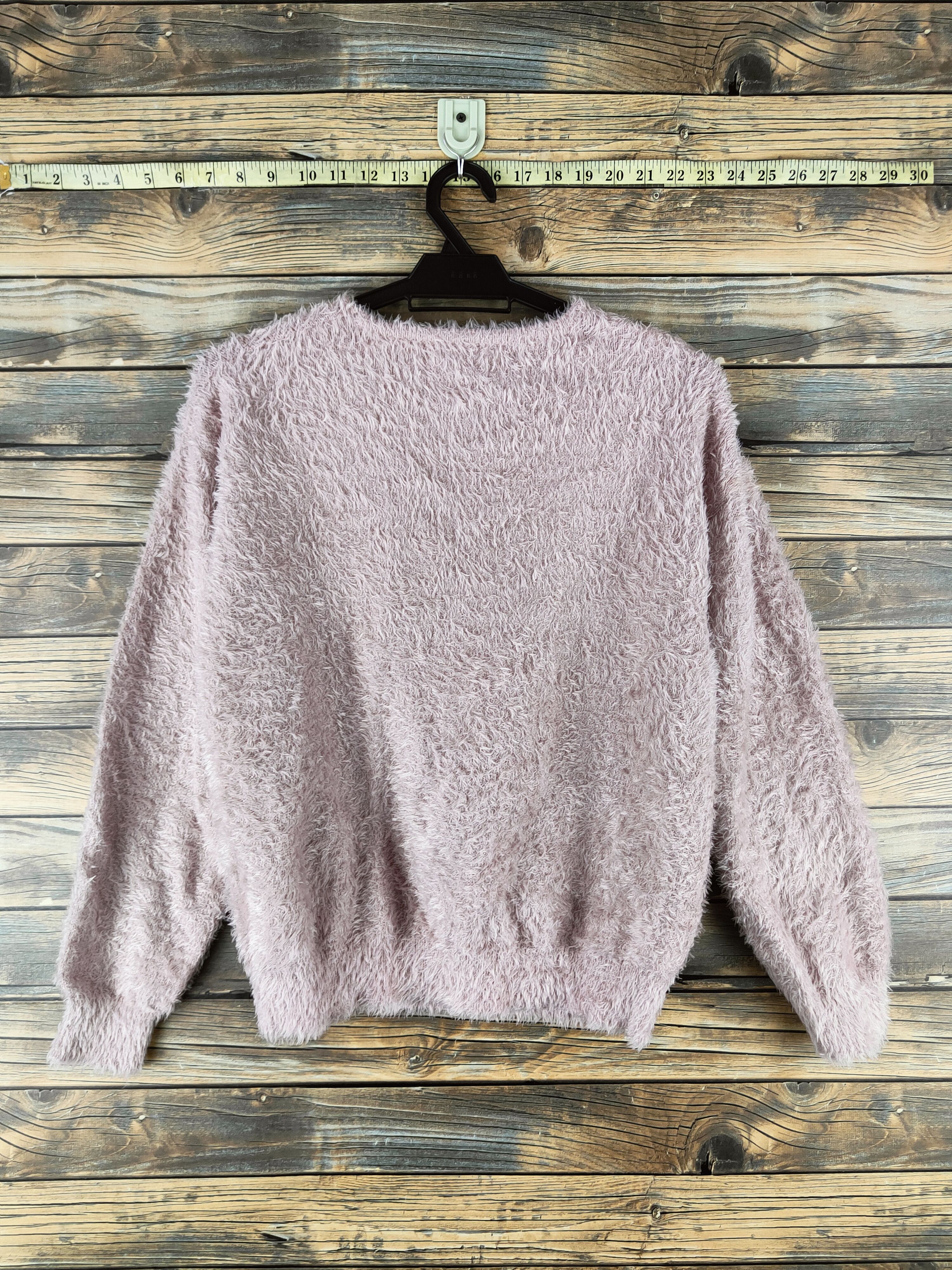 Japanese Brand DL Comfo-strain Soft Pink Fur Mohair Knitwear #46-493 Size M / US 6-8 / IT 42-44 - 7 Thumbnail