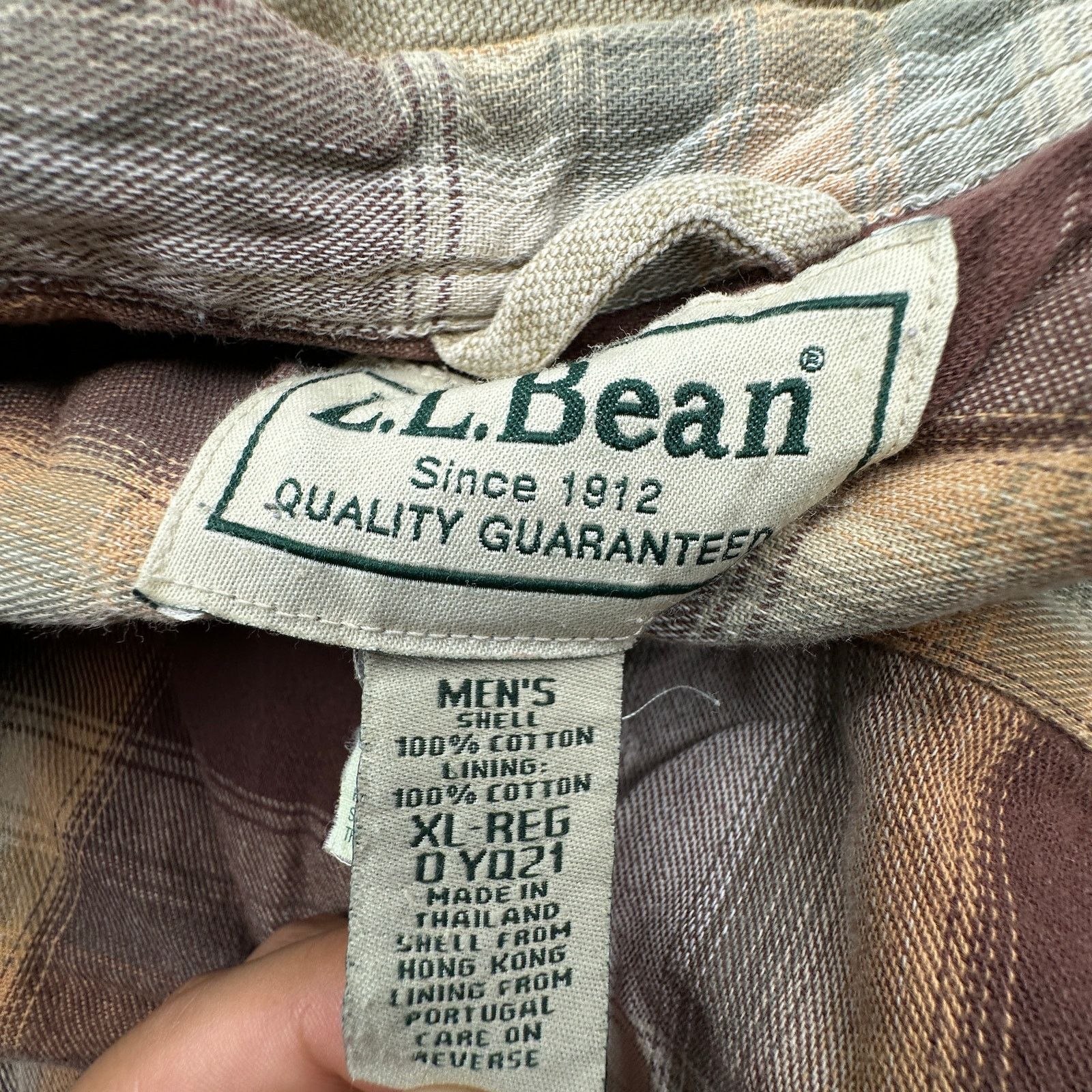 L.L. Bean LL Bean Flannel Lined Canvas Button Shirt Shacket Jacket XL Size US XL / EU 56 / 4 - 2 Thumbnail