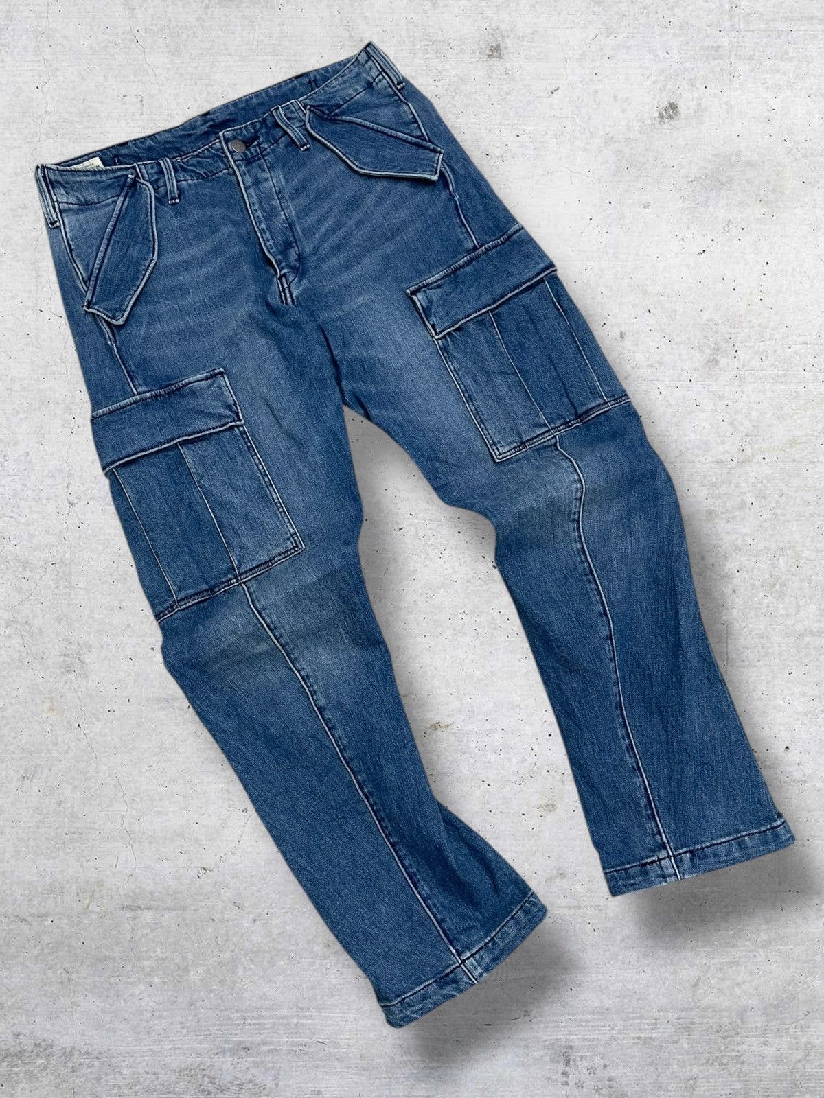 Levi's Vintage Clothing VINTAGE ENGINEERED LEVIS USA DESIGNER TWISTED CARGO DENIM Size US 31 - 2 Thumbnail