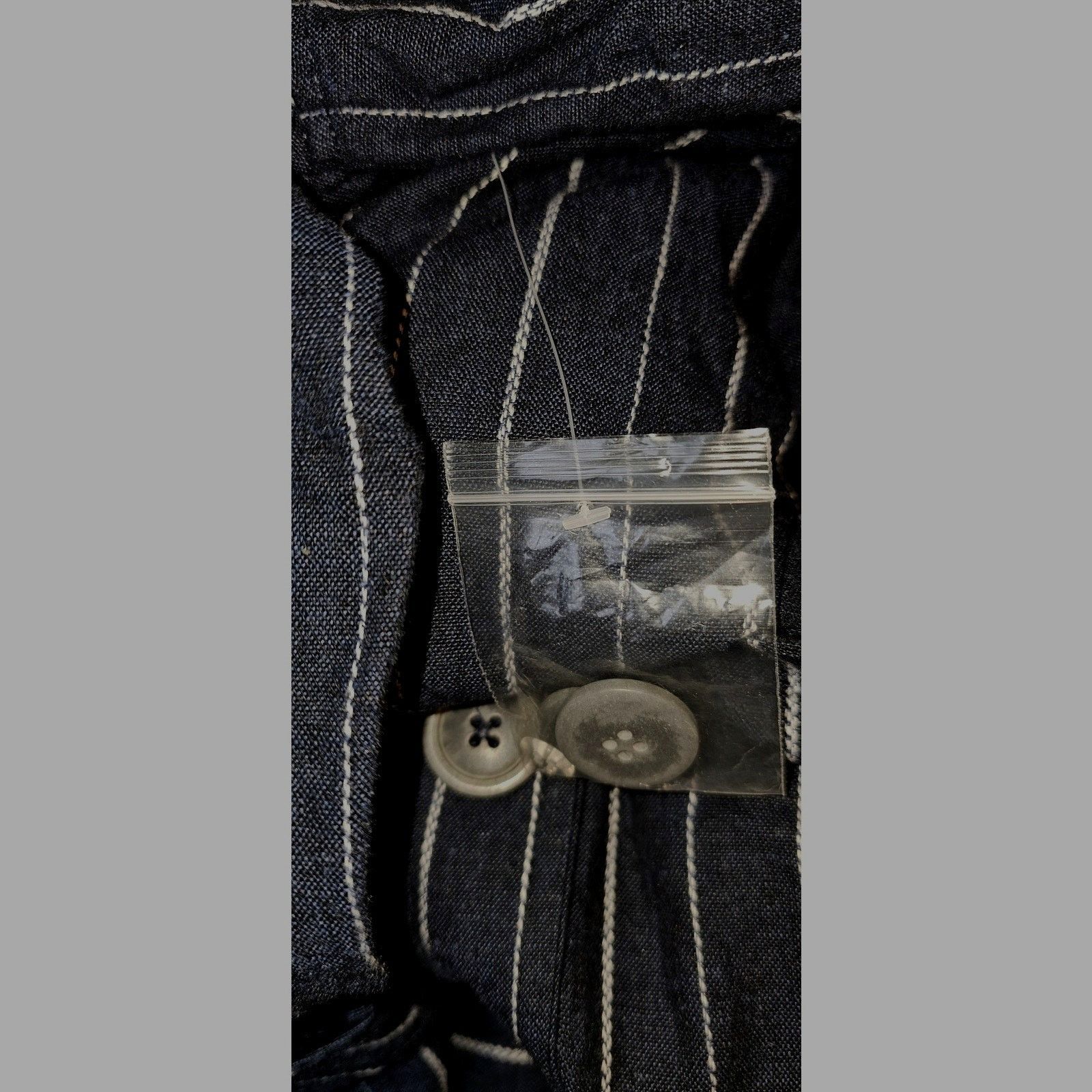 Free People New Free People Melia Mac Coat WTF $228 LARGE Blue Striped Size L / US 10 / IT 46 - 10 Thumbnail
