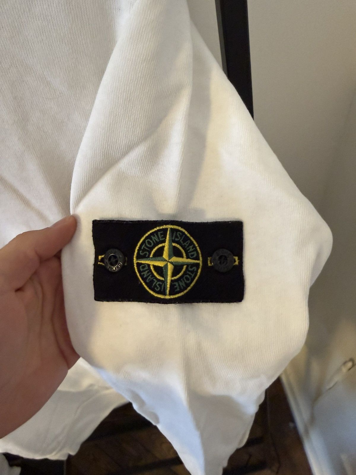 Stone Island Stone Island White Hoodie with Compass Patch Size US M / EU 48-50 / 2 - 3 Thumbnail