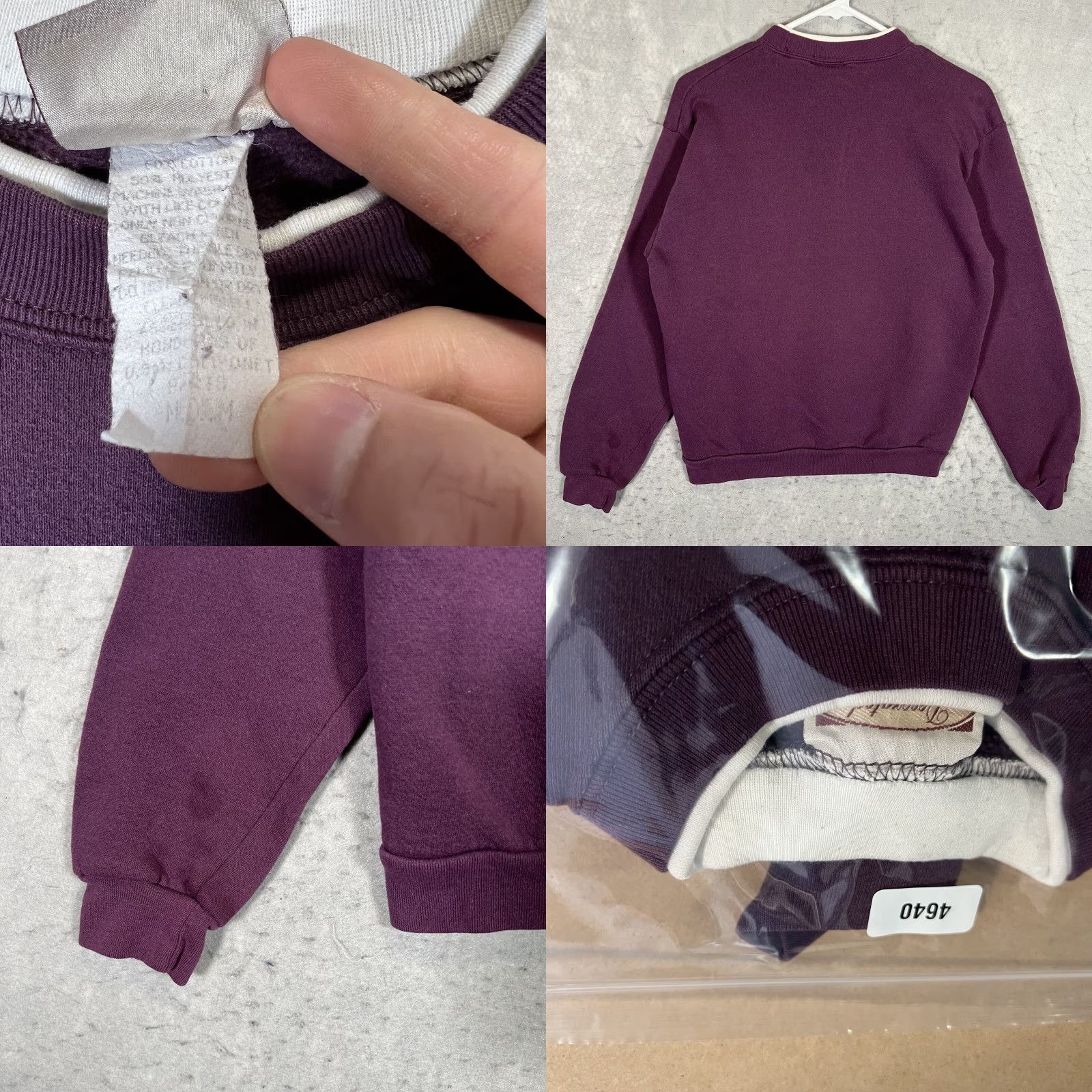Vintage VINTAGE Decorated Originals Faith Hope Love Sweater Womens Medium Purple 90s Size M / US 6-8 / IT 42-44 - 8 Thumbnail
