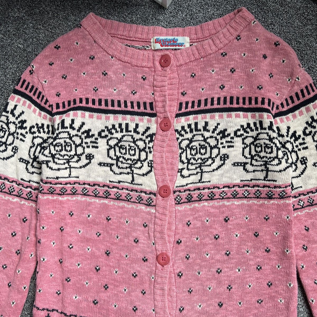 Hysteric Glamour Vintage Hysteric Glamour Chillin Flower Knit Cardigan Size S / US 4 / IT 40 - 4 Thumbnail
