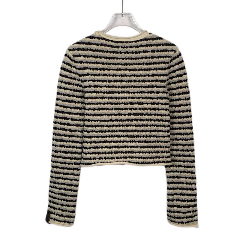 Louis Vuitton Louis Vuitton Color-block pleated striped crewneck long-sl Size S / US 4 / IT 40 - 2 Thumbnail