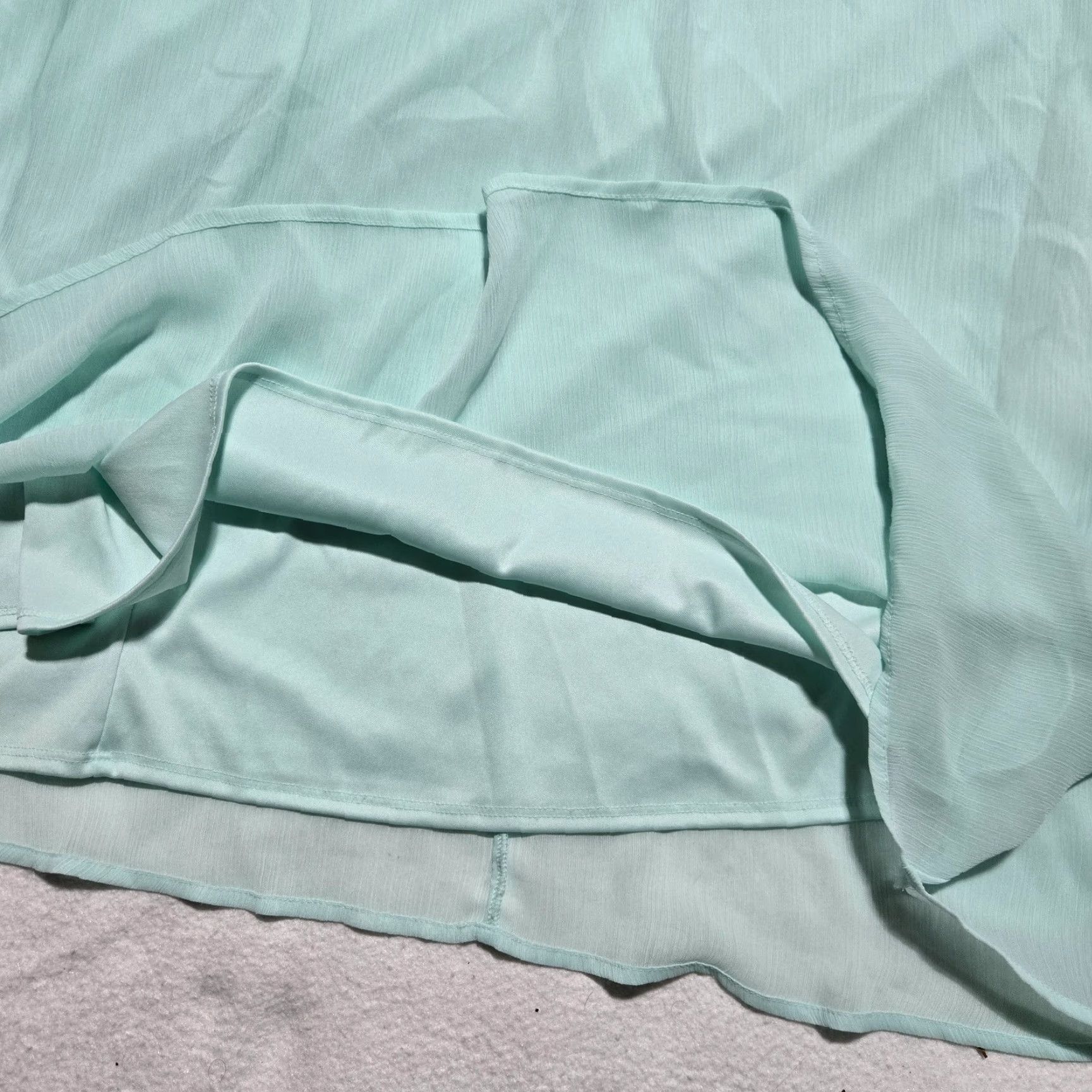 Old Navy Old Navy Skirt Adult Large Blue Spandex Knit High Rise Flare Below Knee Casual Summer Women’s L Blue Vintage No Size 36" / US 14 / IT 50 - 3 Thumbnail
