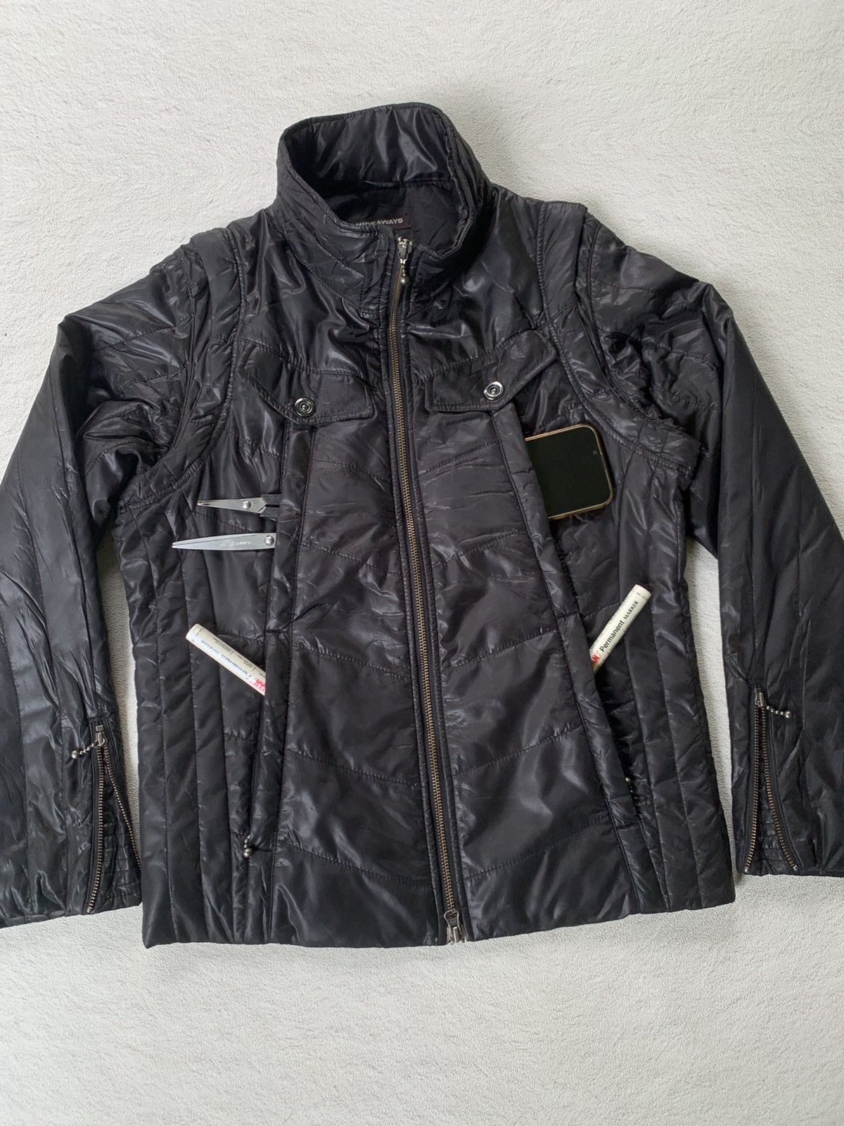 HIDEAWAYS 2000s HideAways Nicole Bikers Jacket Size US S / EU 44-46 / 1 - 4 Thumbnail