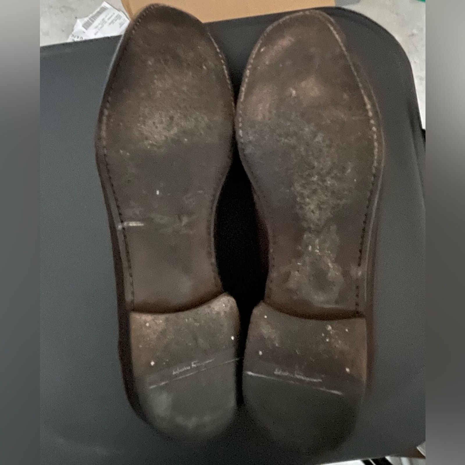 Salvatore Ferragamo SALVATORE FERRAGAMO Twist 12 D Dark Brown Pebble Loafers Size US 12 / EU 45 - 9 Thumbnail