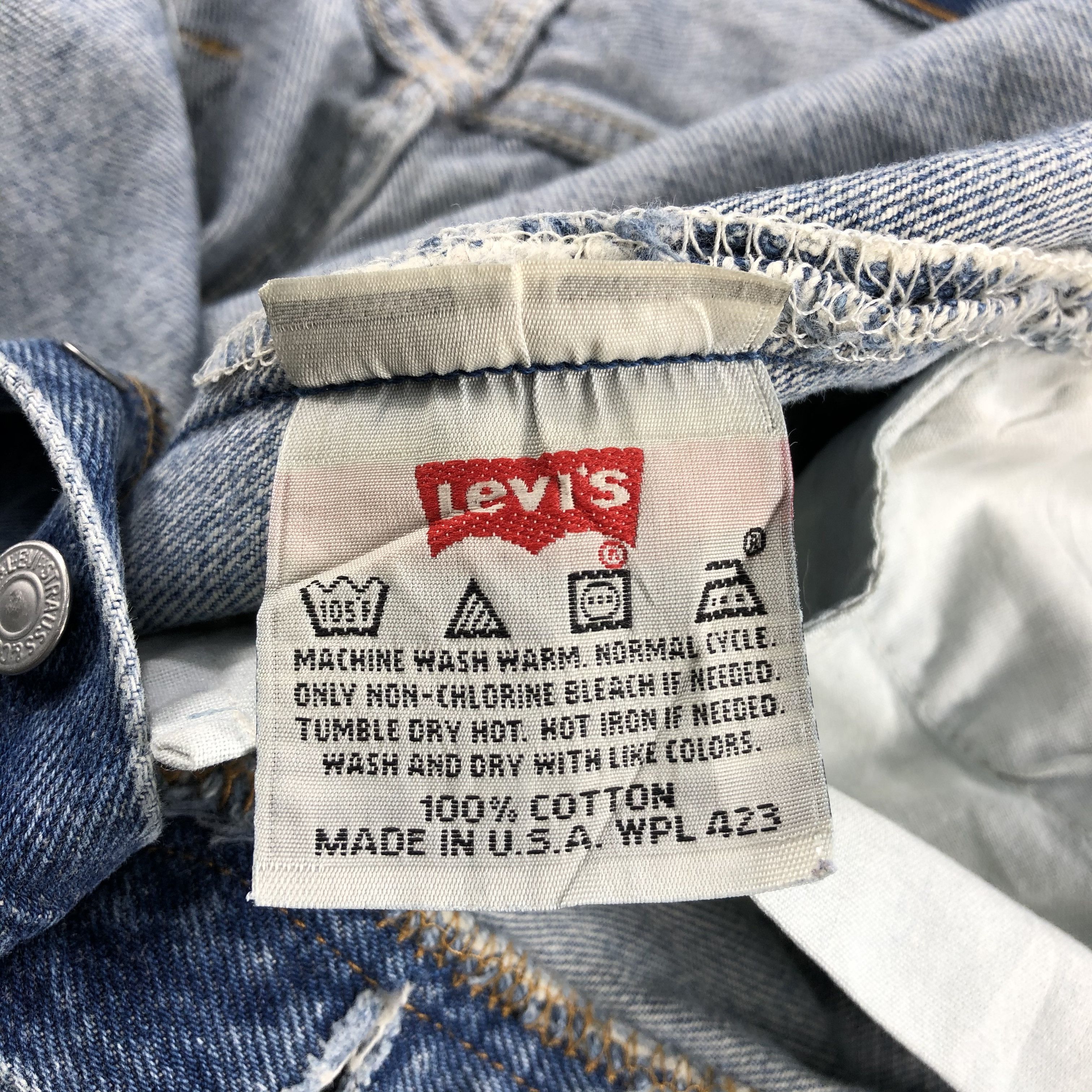 Levi's Vintage 90s Light Wash Levis 501 Denim Jeans-JM832 Size US 34 / EU 50 - 10 Thumbnail