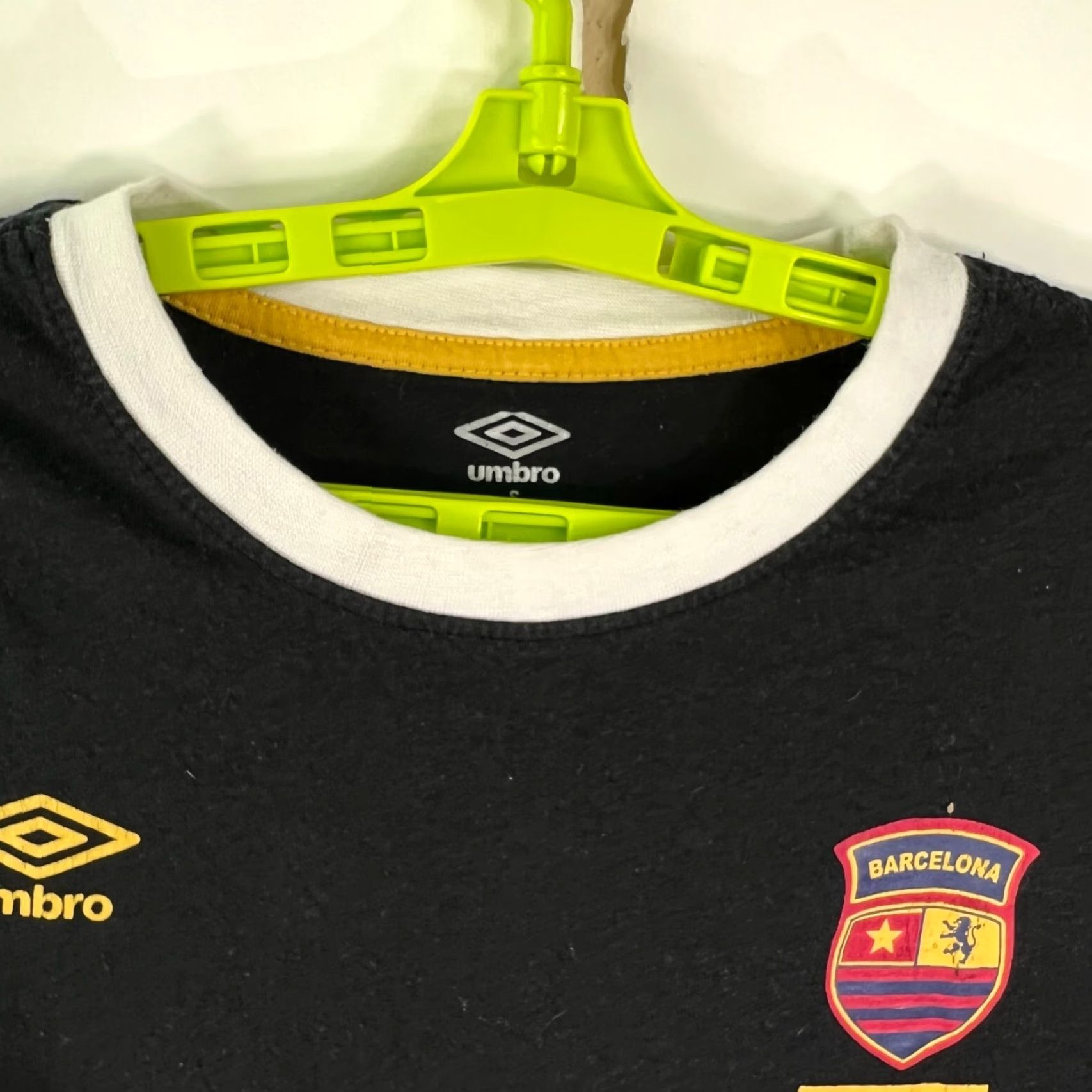 Umbro Umbro Black Barcelona Crew Neck Cotton Blend Tee T Shirt Men's S Size US S / EU 44-46 / 1 - 4 Thumbnail