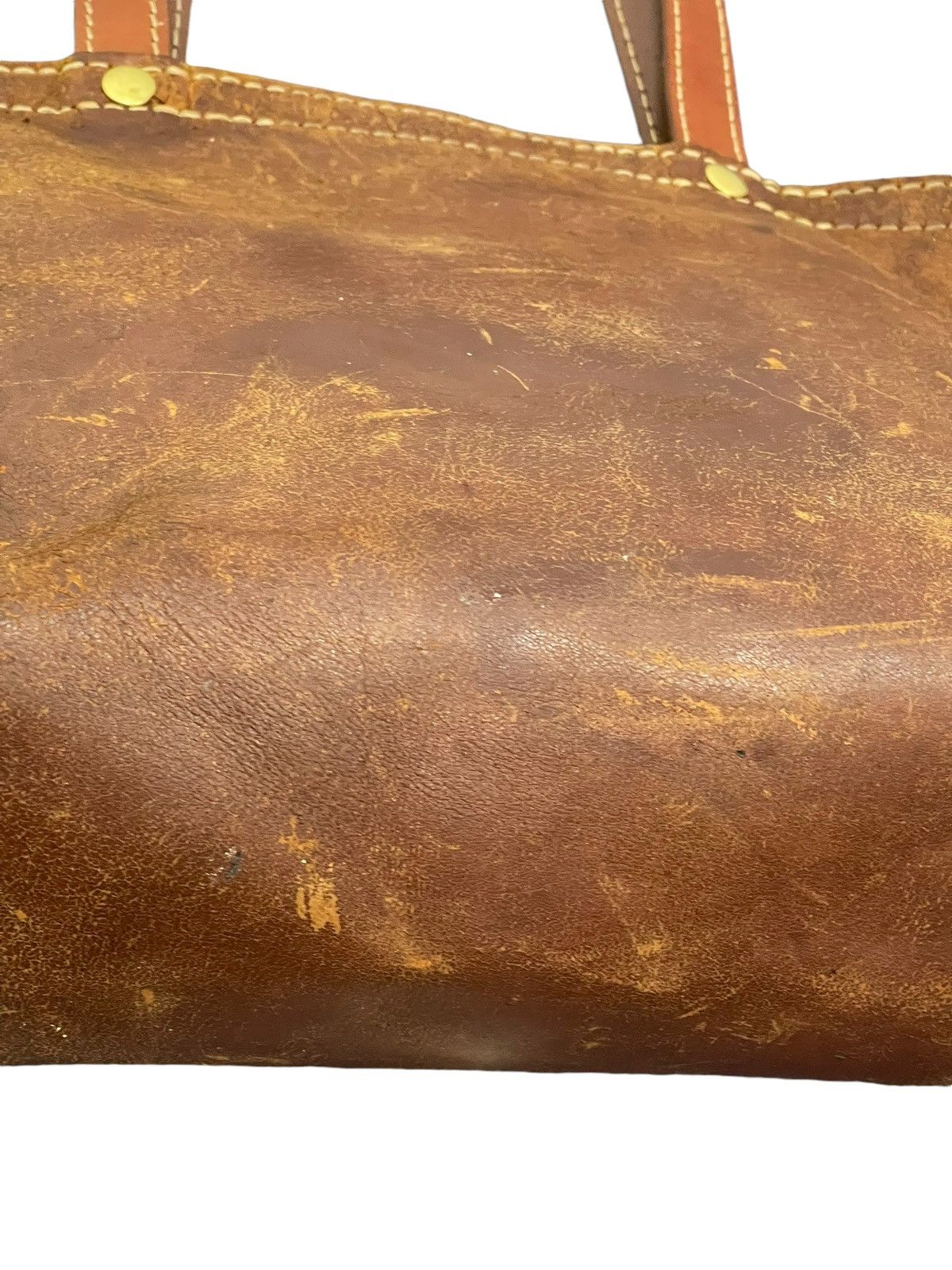 Genuine Leather Full Leather Patina Unknown Tote Shoulder Bag 1🟩0 Size ONE SIZE - 15 Thumbnail