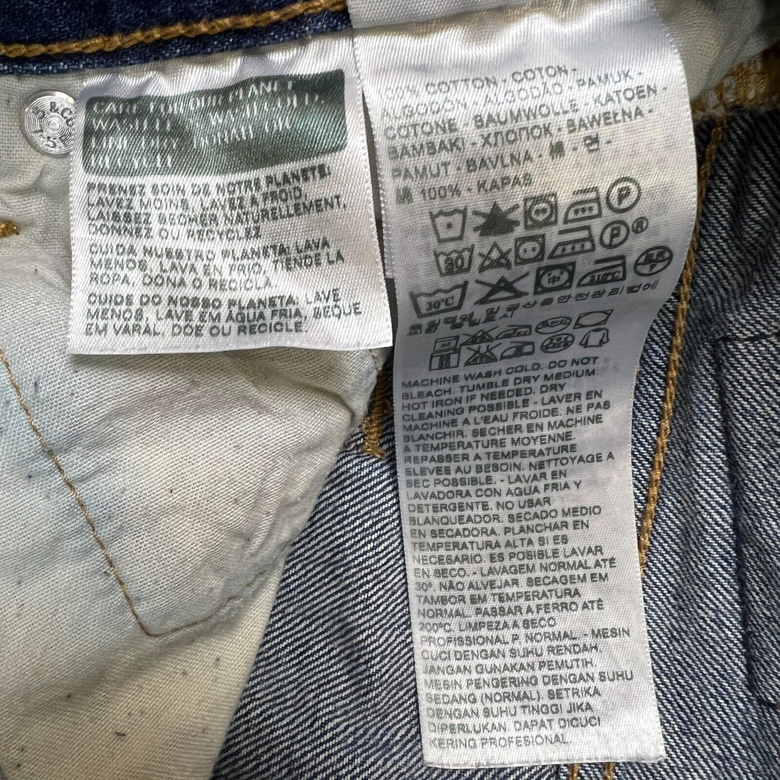Levi's × Vintage Levi's 501 Jeans 32x31 Original Fit Straight Distress Denim Size US 32 / EU 48 - 11 Thumbnail