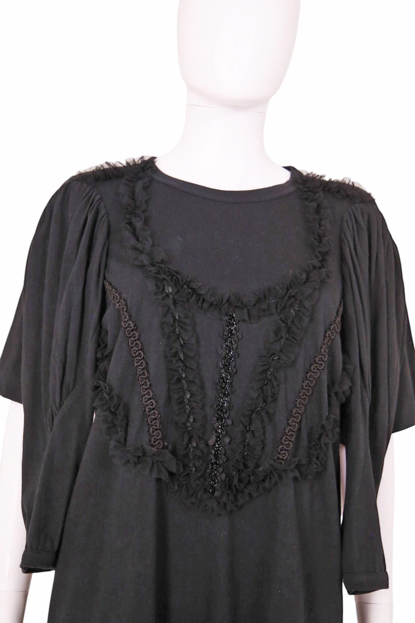 Comme des Garcons F/W 2006 Black Floral Lace MultiSleeves T-Shirt Size M / US 6-8 / IT 42-44 - 5 Thumbnail