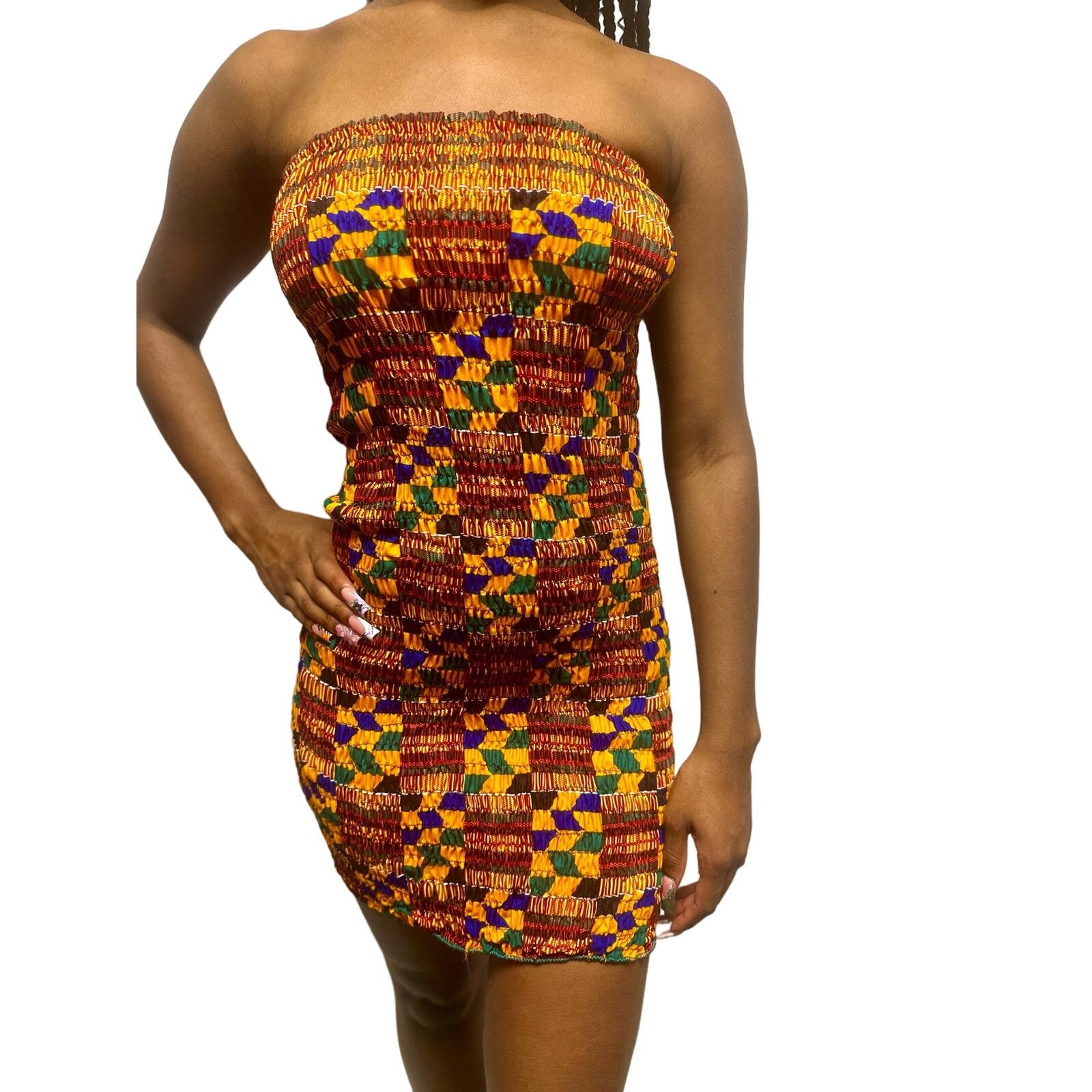 Other Kente tube bodycon mini dress Size M / US 6-8 / IT 42-44 - 2 Thumbnail