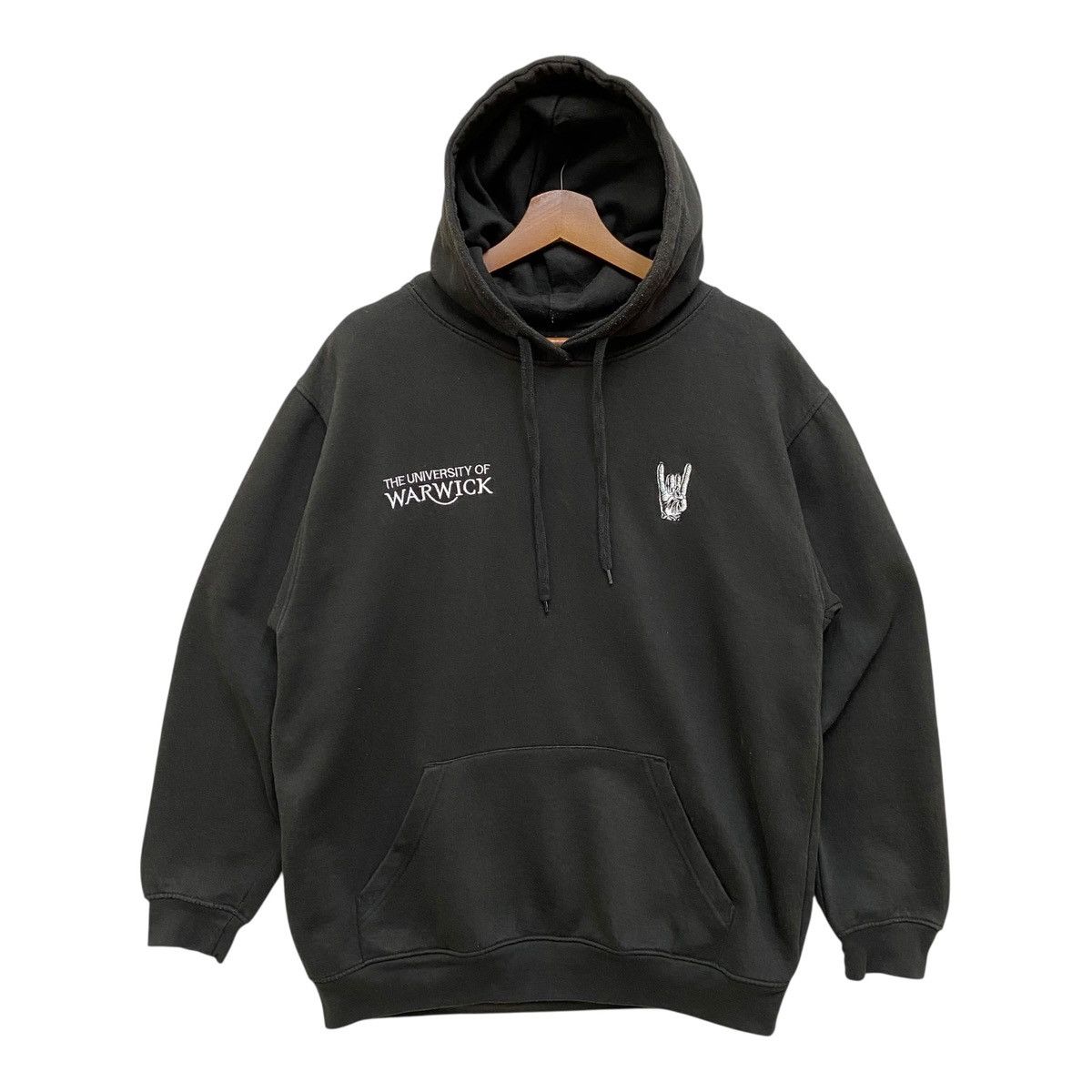 Vintage University of Warwick Black Hoodie Official College Size M Size US M / EU 48-50 / 2 - 5 Thumbnail