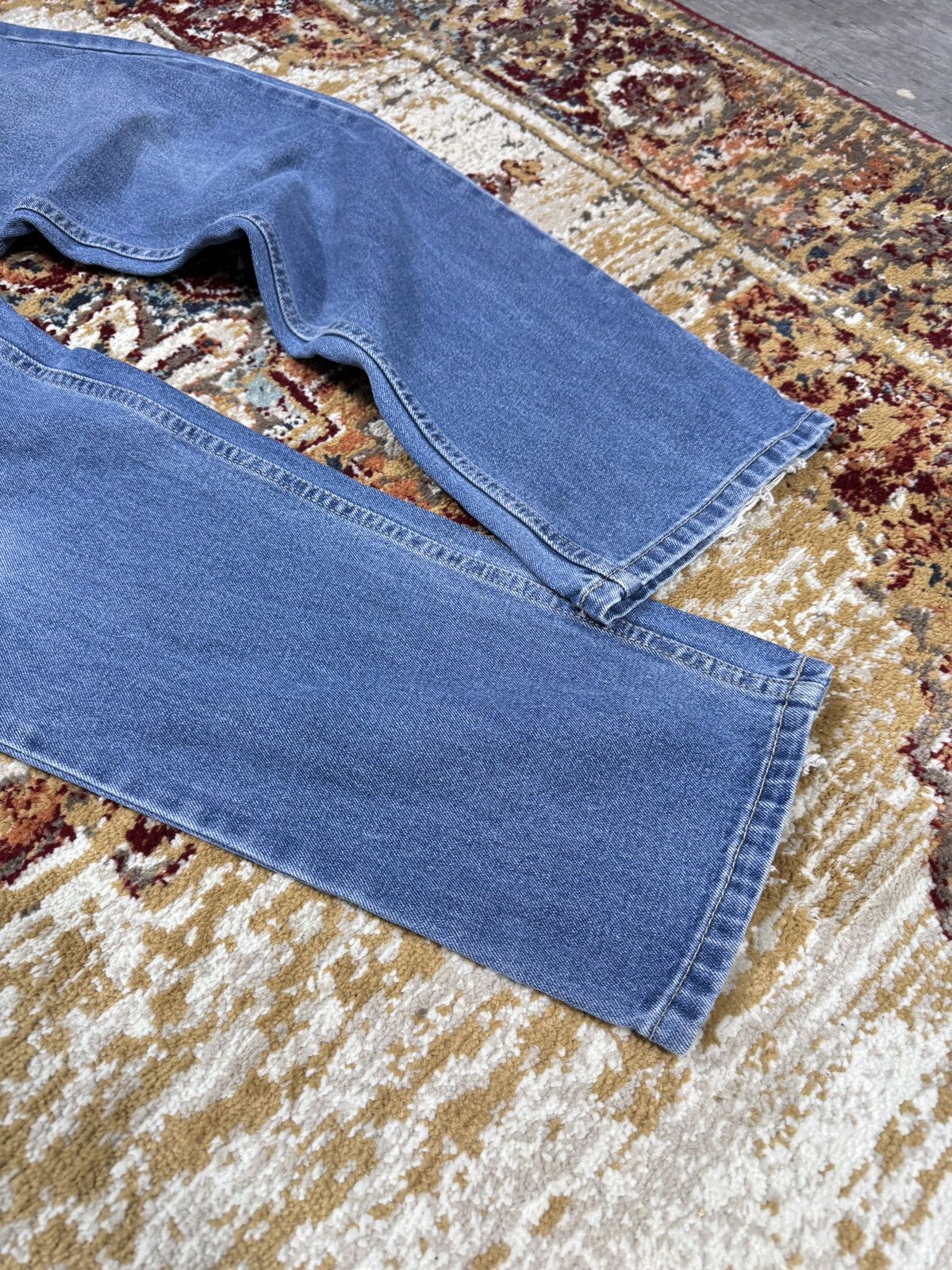 Vintage ᶠᵃⁿᶜʸᵍᵘʸ Vintage Baggy Washed Denim Jeans Wide leg Y2K Size US 33 - 3 Thumbnail