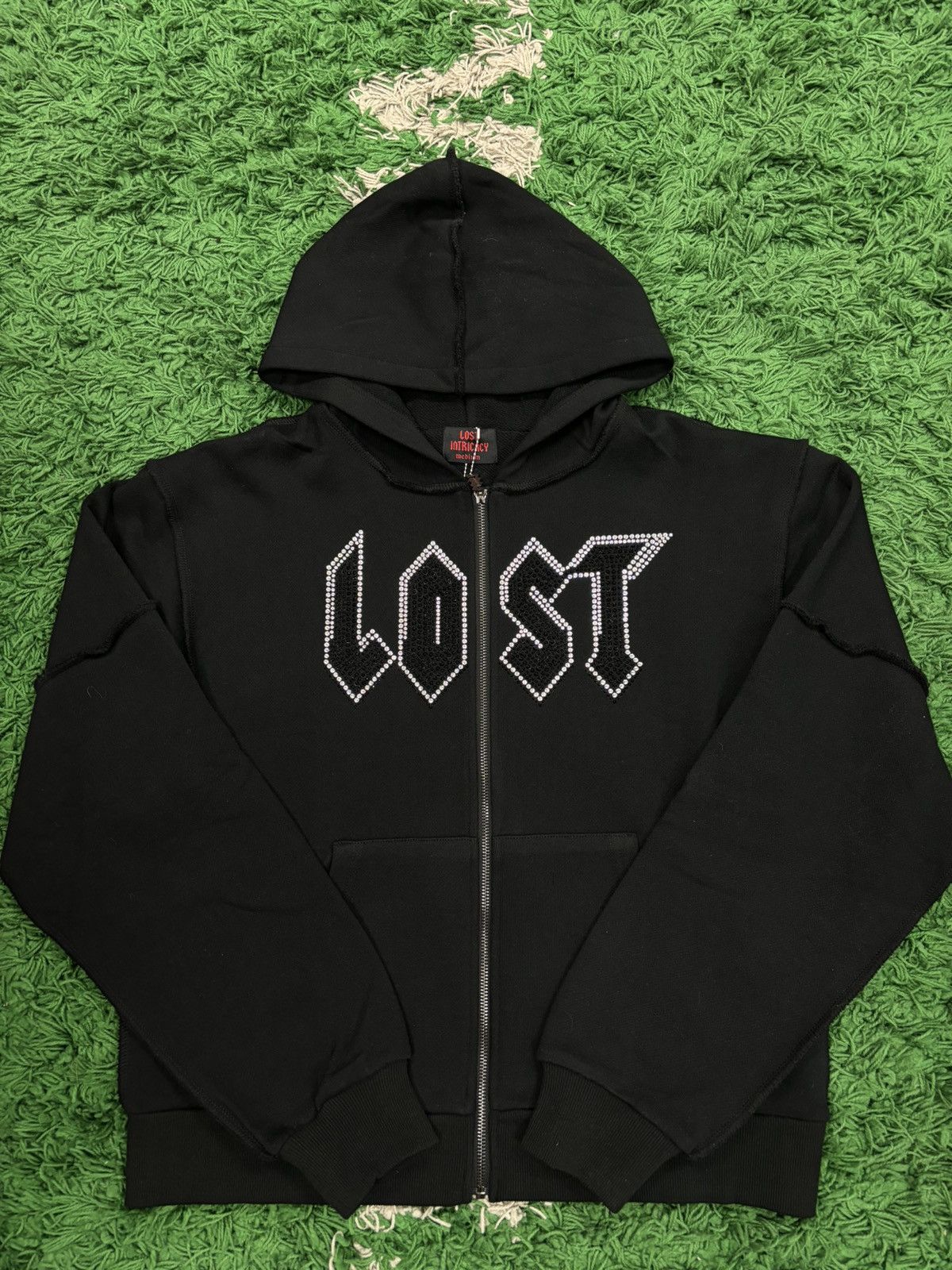 LOST INTRICACY LOST Intricacy Hoodie Zip Up Rhinestone large | Grailed