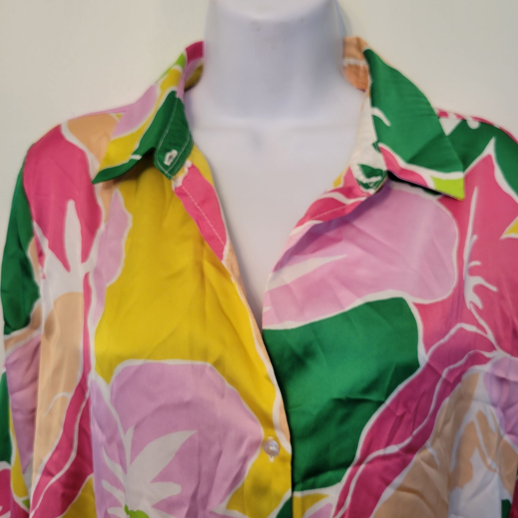 Other Haver London Bright Floral Button Front Shirt M Lightweight Size M / US 6-8 / IT 42-44 - 6 Thumbnail