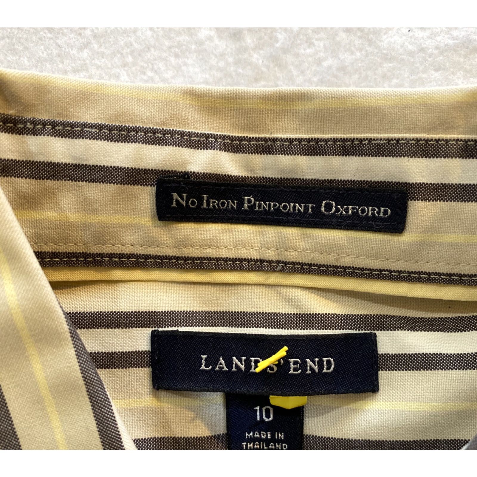 Lands' End Lands’ End Button-Up Shirt Women’s 10 Cotton Mauve Striped / 15-33 Regular Size Mauve Stripped Women Men’s? Wait. Size L / US 10 / IT 46 - 7 Thumbnail