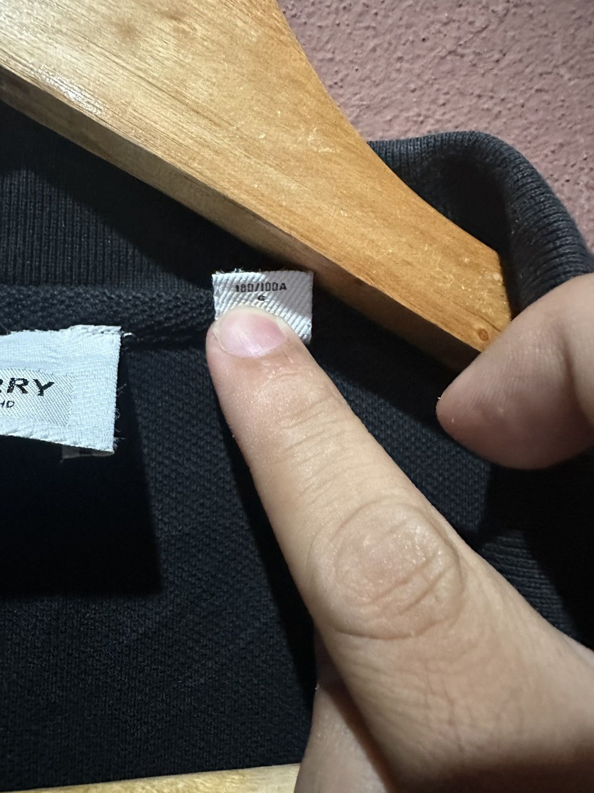 Burberry × Vintage Burberry Eddie Core Polo L Black Size US L / EU 52-54 / 3 - 4 Thumbnail