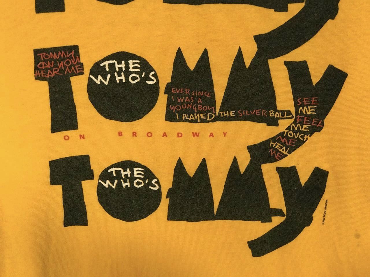 Band Tees vintage 1992 The Who tommy on broadway Size US XL / EU 56 / 4 - 5 Thumbnail