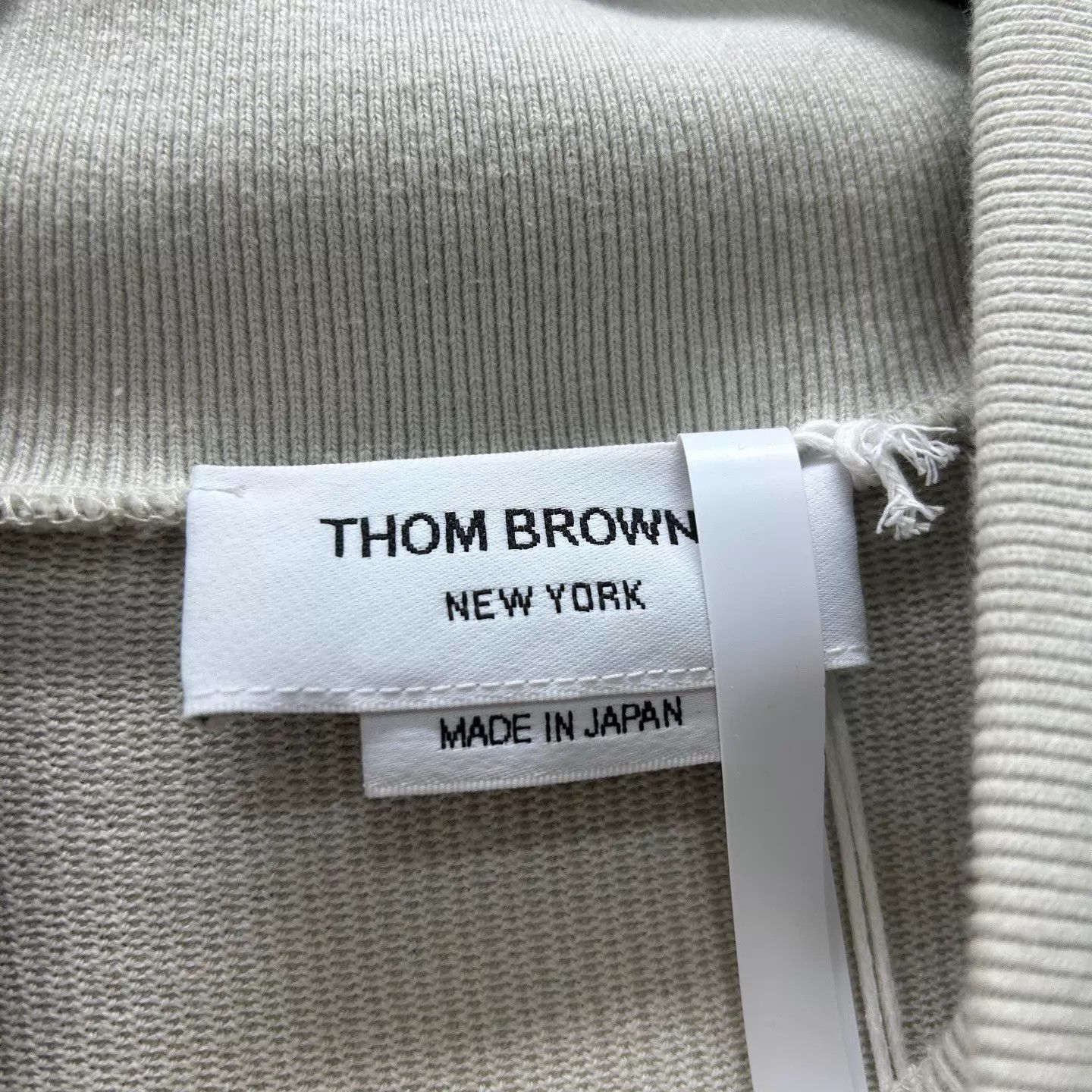 Thom Browne Thom Browne NWT Beige Vertical Striped Logo Sweater 4 Size S / US 4 / IT 40 - 4 Thumbnail