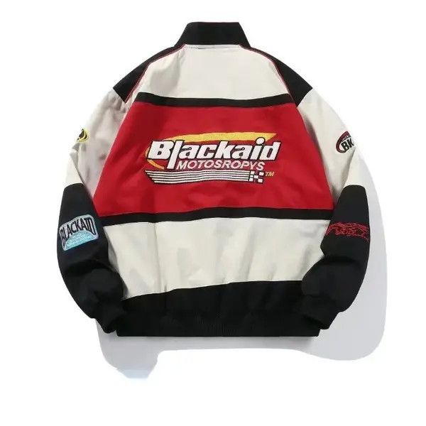 VIBE American retro hip hop Y2K baseball street racing jacket Size US XL / EU 56 / 4 - 8 Thumbnail