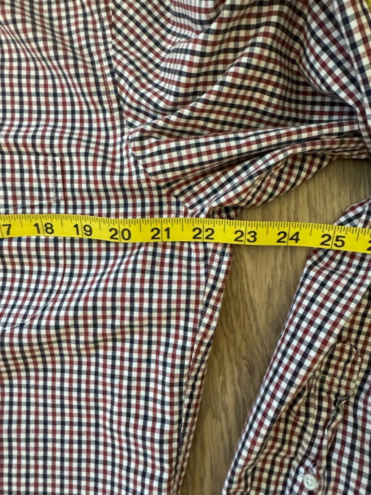 J.Crew J. Crew Men's L Slim Fit Red Blue Check Button Down Shirt Size US L / EU 52-54 / 3 - 7 Thumbnail