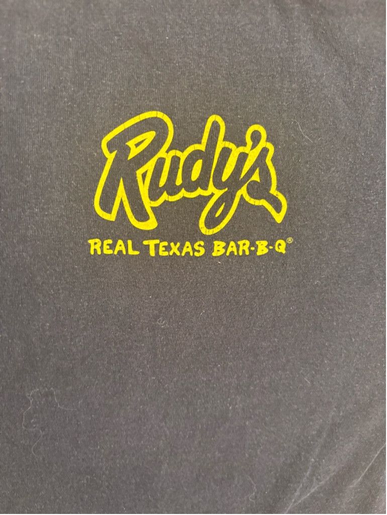 Gildan Men's Gildan T-shirt Size L Black Rudy's BBQ Size US L / EU 52-54 / 3 - 6 Thumbnail