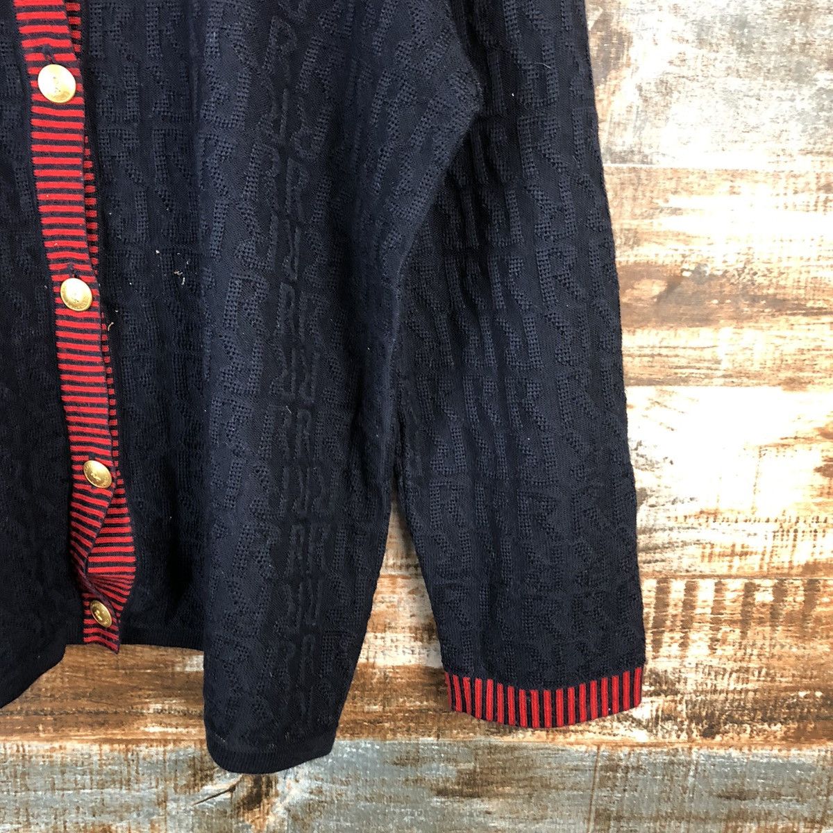 Roberta di Camerino Roberta di Camerino Darkblue Patterned Cardigans #A1362 Size S / US 4 / IT 40 - 8 Thumbnail