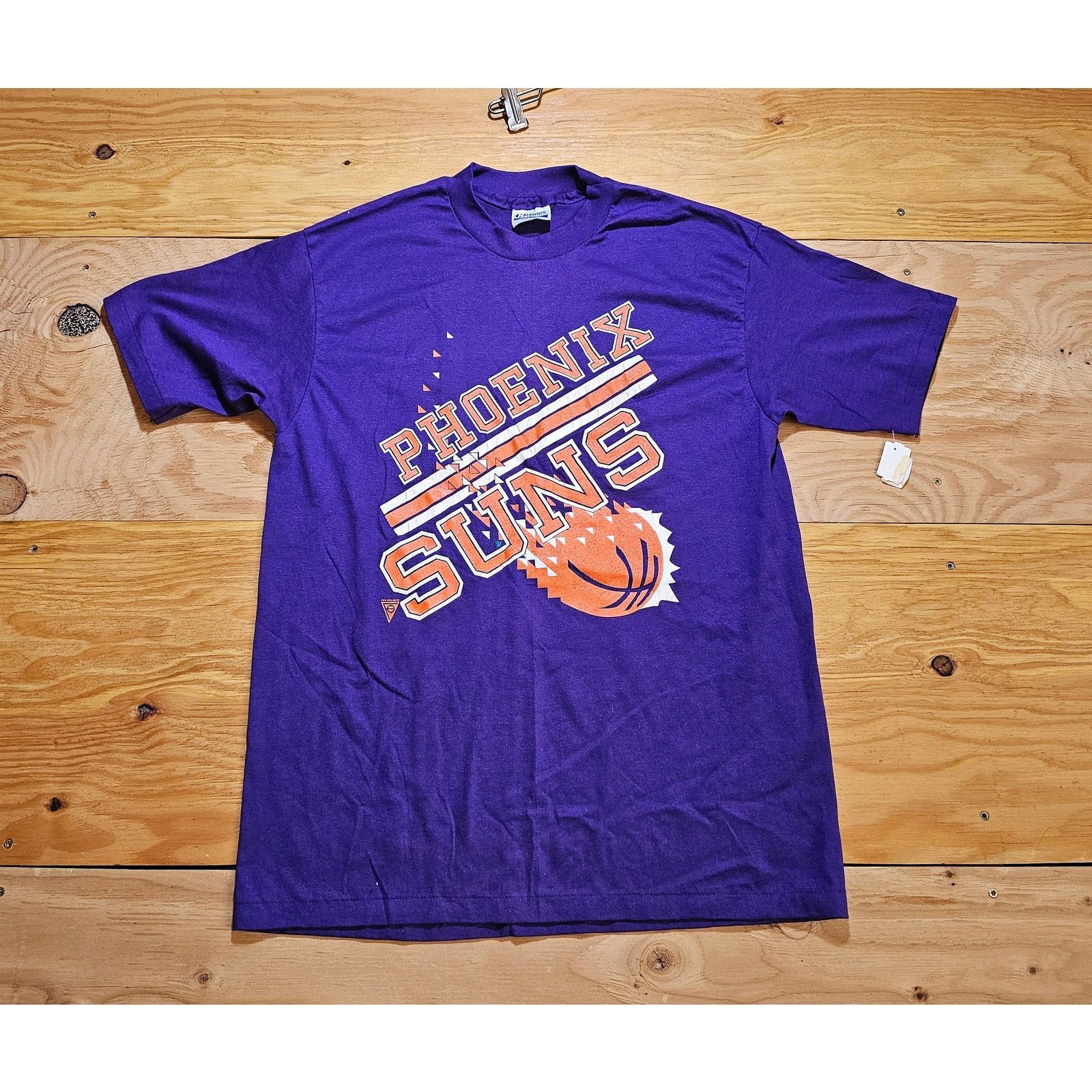 Hanes Phoenix Suns T-shirt, Purple Orange, Sz M 1980s Size US M / EU 48-50 / 2 - 1 Thumbnail