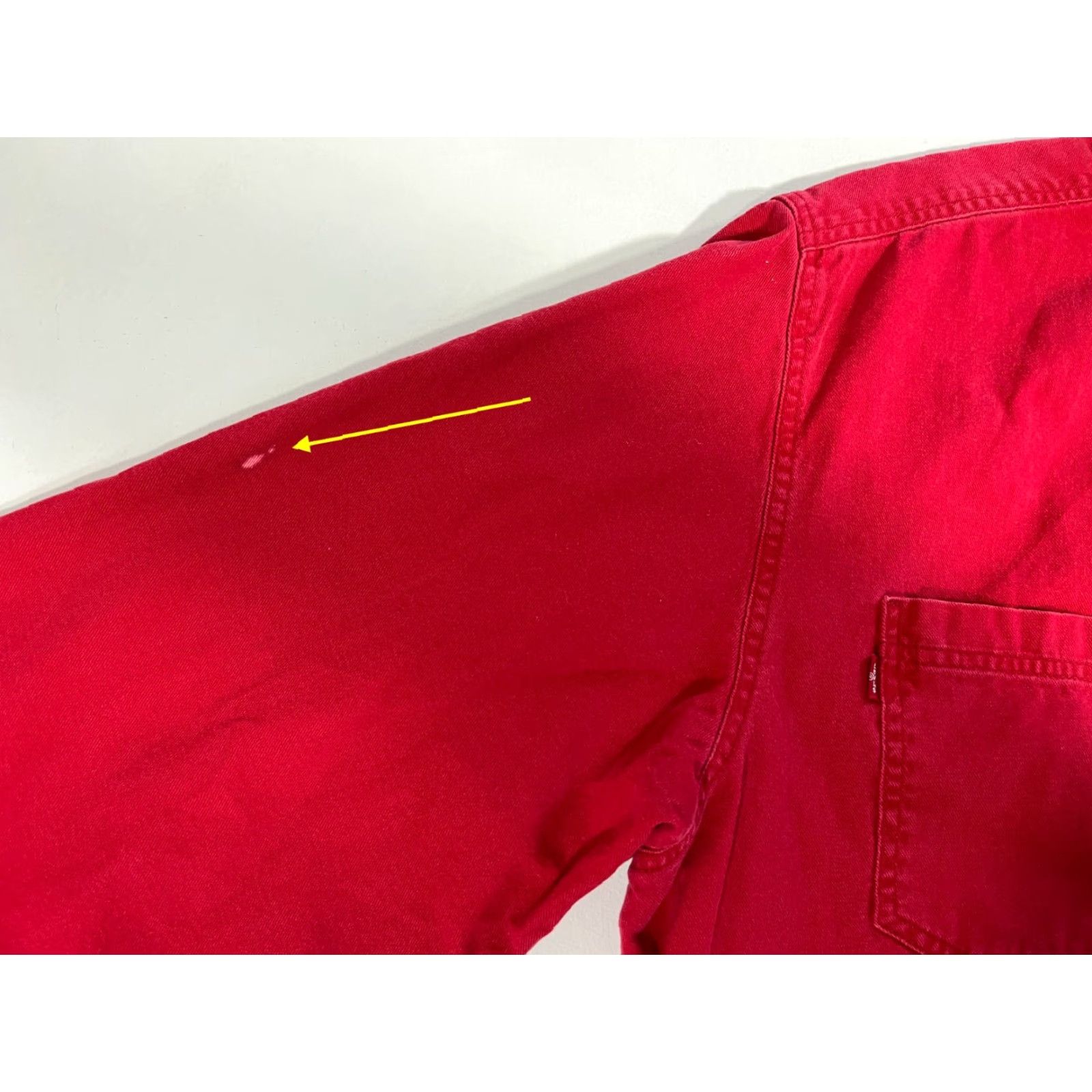 Levi's VINTAGE Levi's Men’s Denim Work Shirt Button-Up XL Red 90s Classic Pockets Long Sleeve Denim Size US XL / EU 56 / 4 - 7 Thumbnail