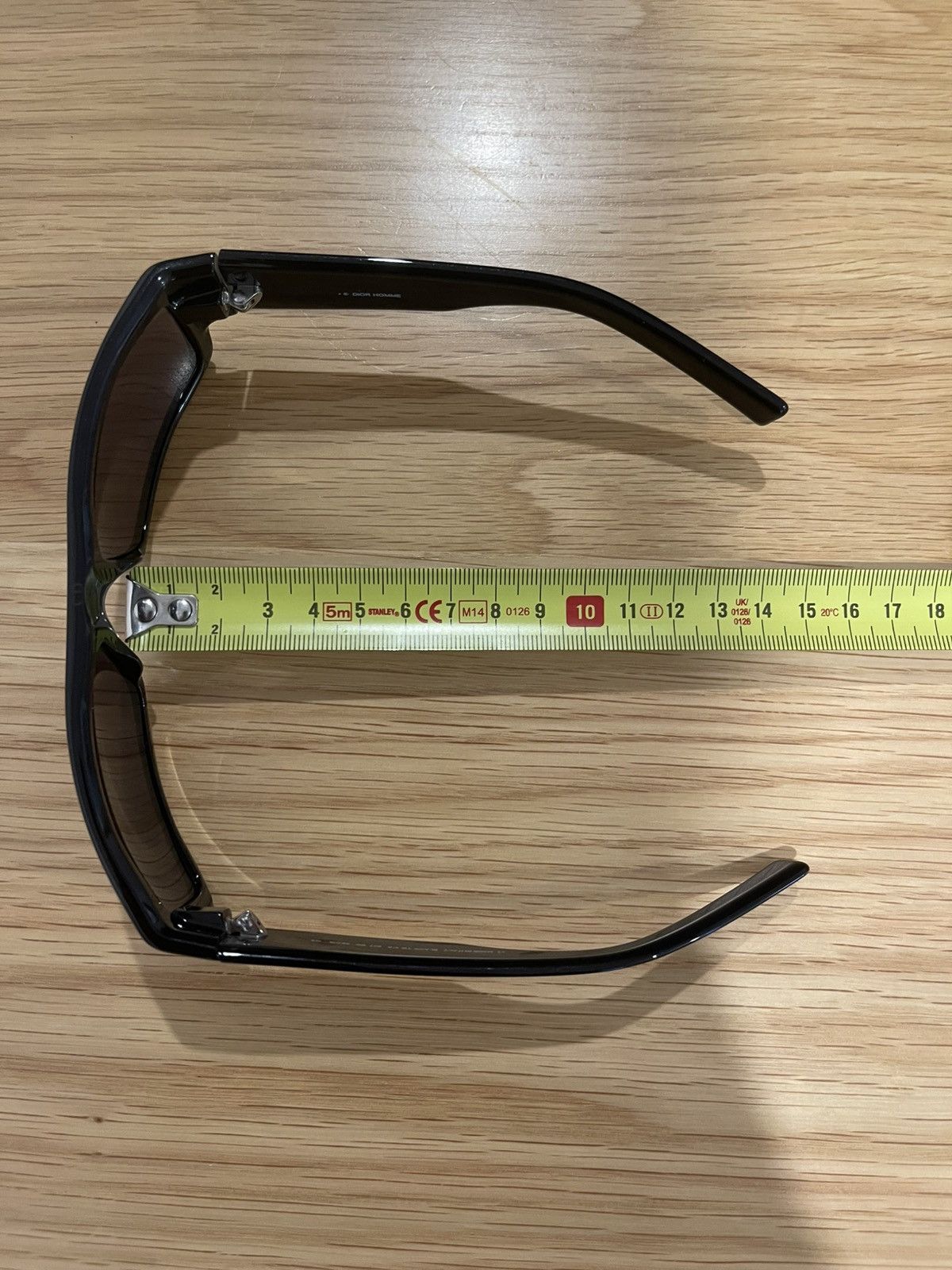 Dior × Hedi Slimane Dior Homme black tie 3/s thin sunglasses by Hedi Slimane Size ONE SIZE - 14 Thumbnail