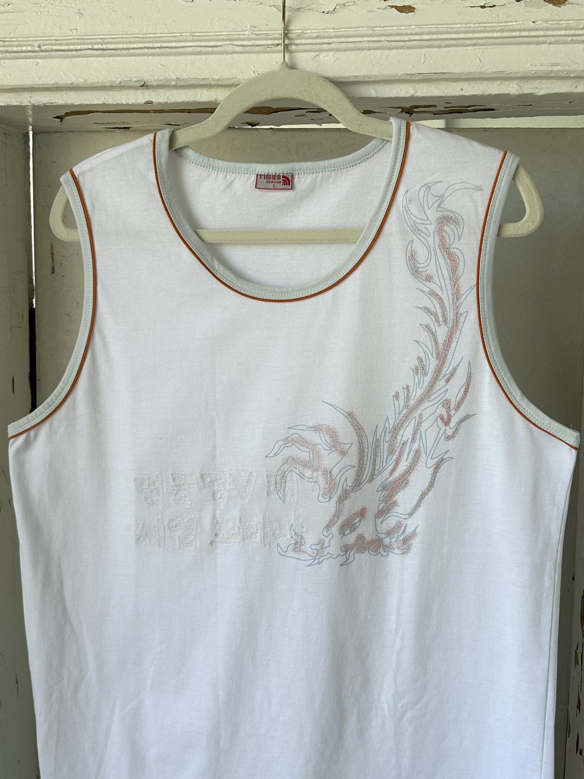 Japanese Brand × Vintage Y2K Vintage Dragon Print White Top Size US L / EU 52-54 / 3 - 2 Thumbnail