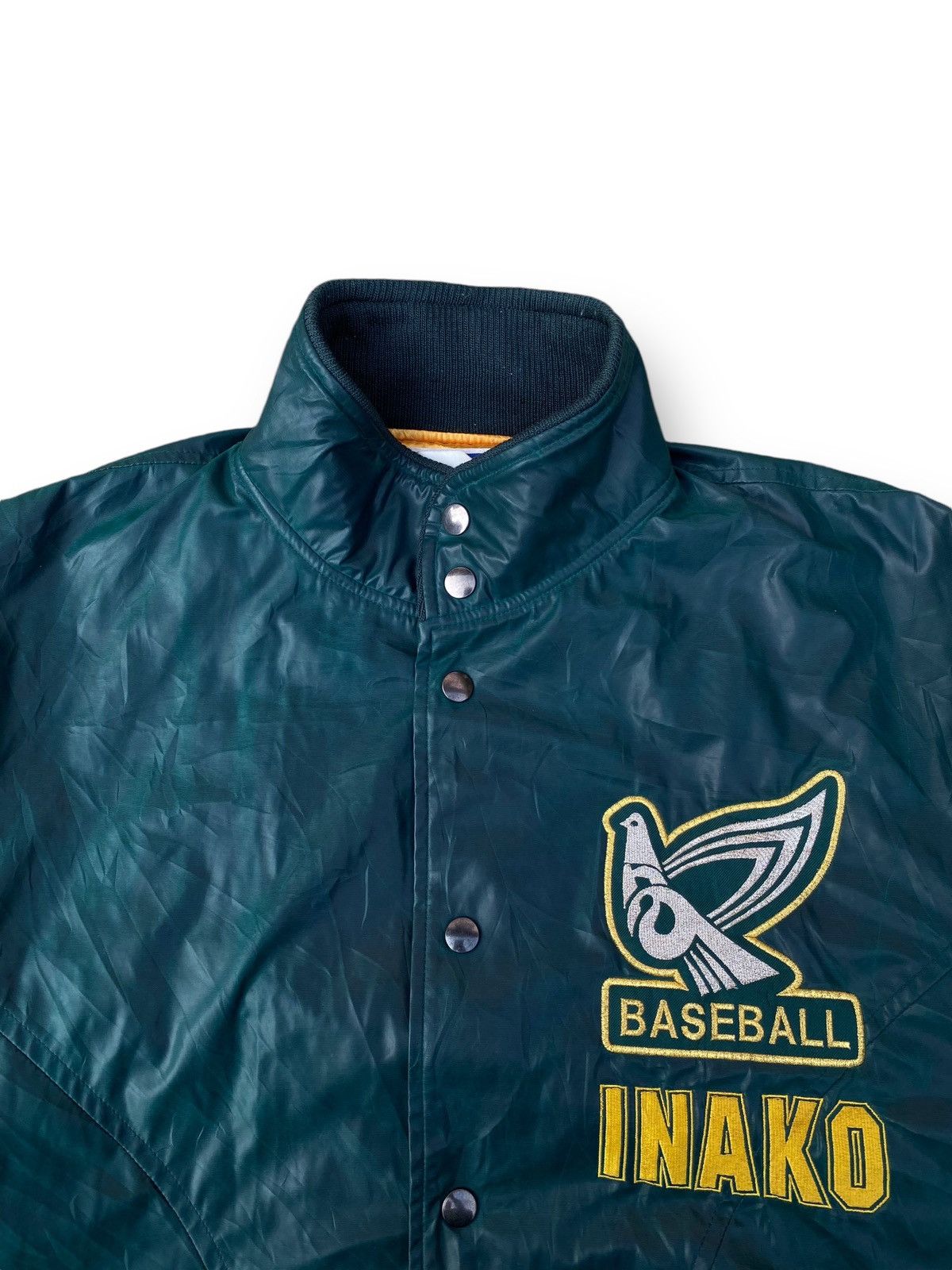 Japanese Brand Vintage Inako Baseball Varsity Jacket Snap Button. #D4 Size US L / EU 52-54 / 3 - 2 Thumbnail