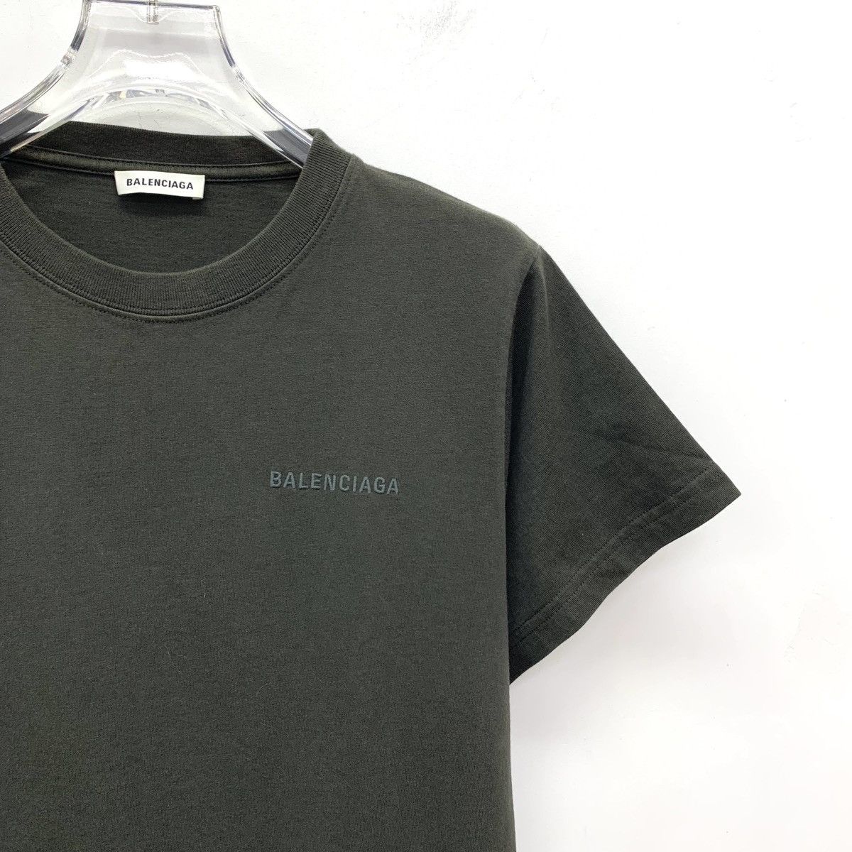 Balenciaga Balenciaga Green Pattern Print Short Sleeve T-shirt K26WX Size M / US 6-8 / IT 42-44 - 3 Thumbnail