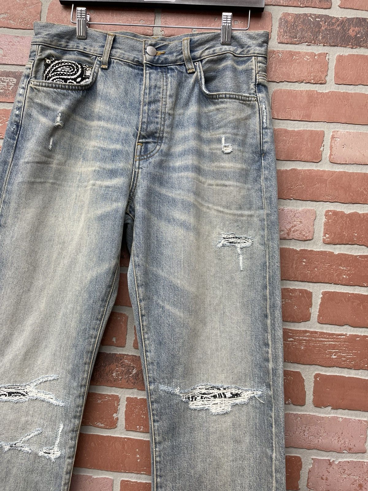 Amiri Size 30 - Amiri Jeans Washed Indigo Straight “New Season” Size US 30 / EU 46 - 3 Thumbnail