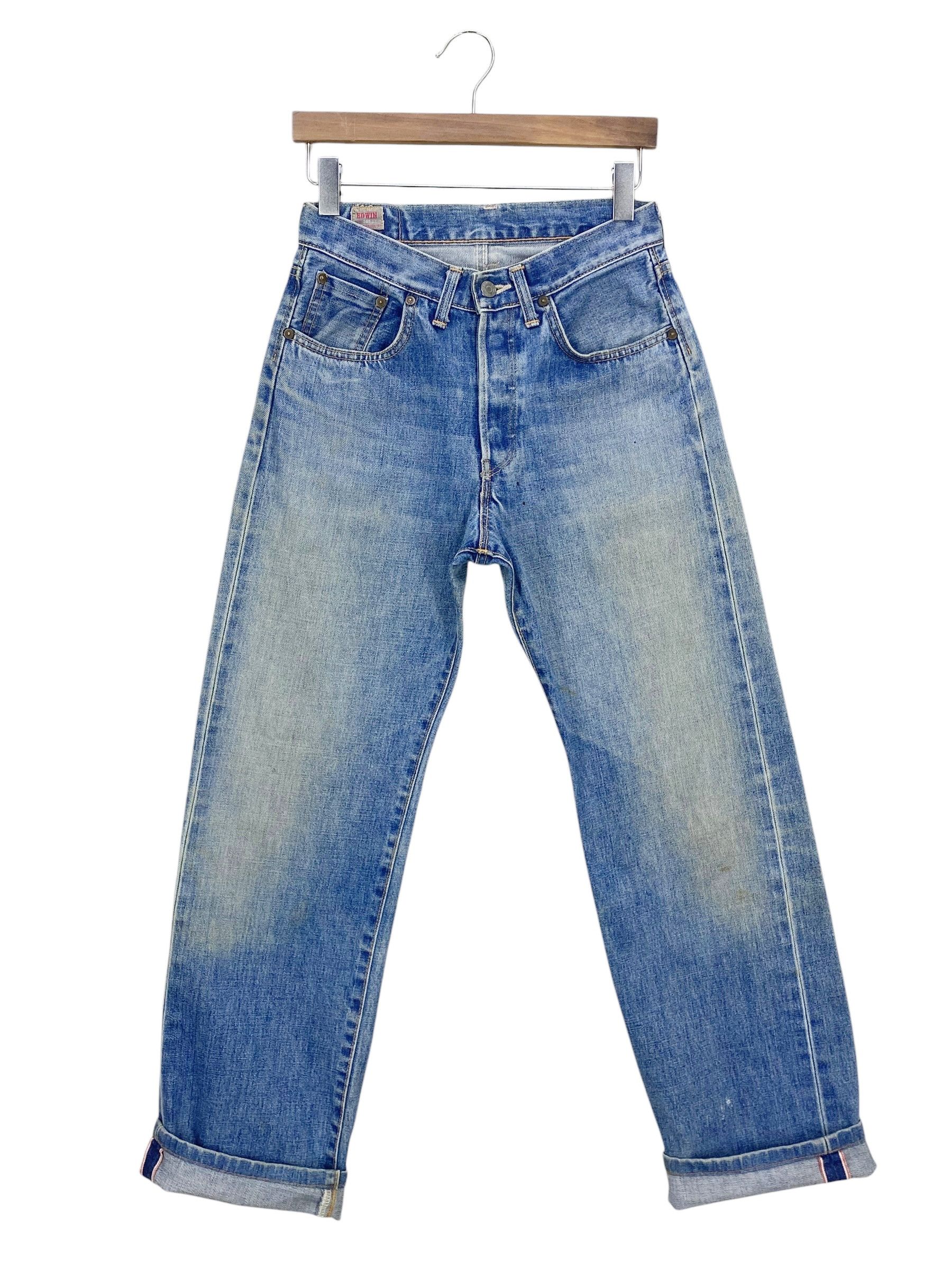 Edwin Edwin Selvedge Denim Jeans Light Wash Selvedge Pants Japan Size US 27 - 1 Thumbnail