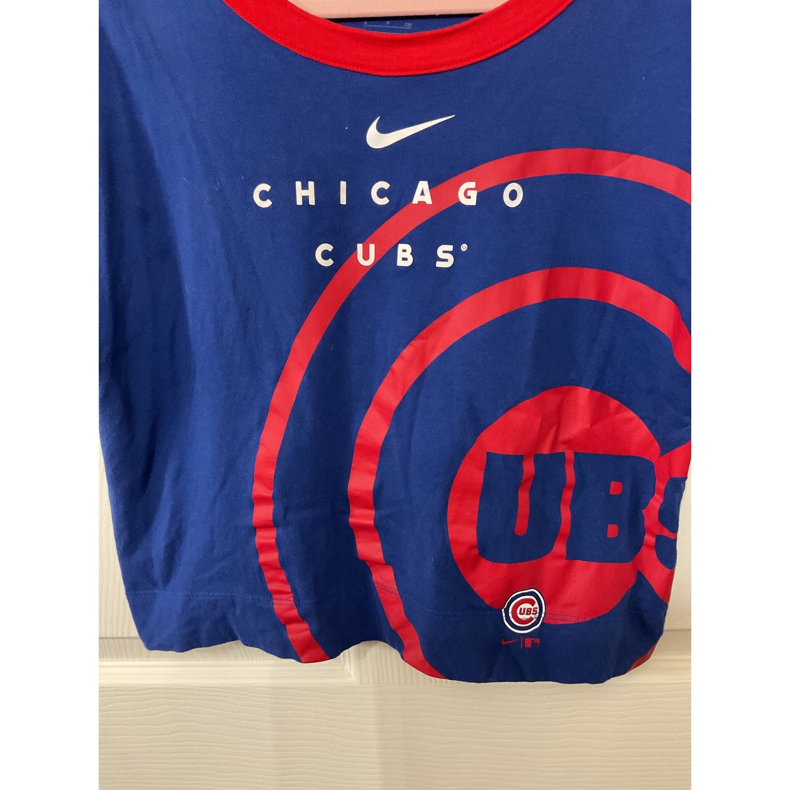 Nike Nike Women's Chicago Cubs Team First High Boxy Crop Tee, S Size S / US 4 / IT 40 - 4 Thumbnail
