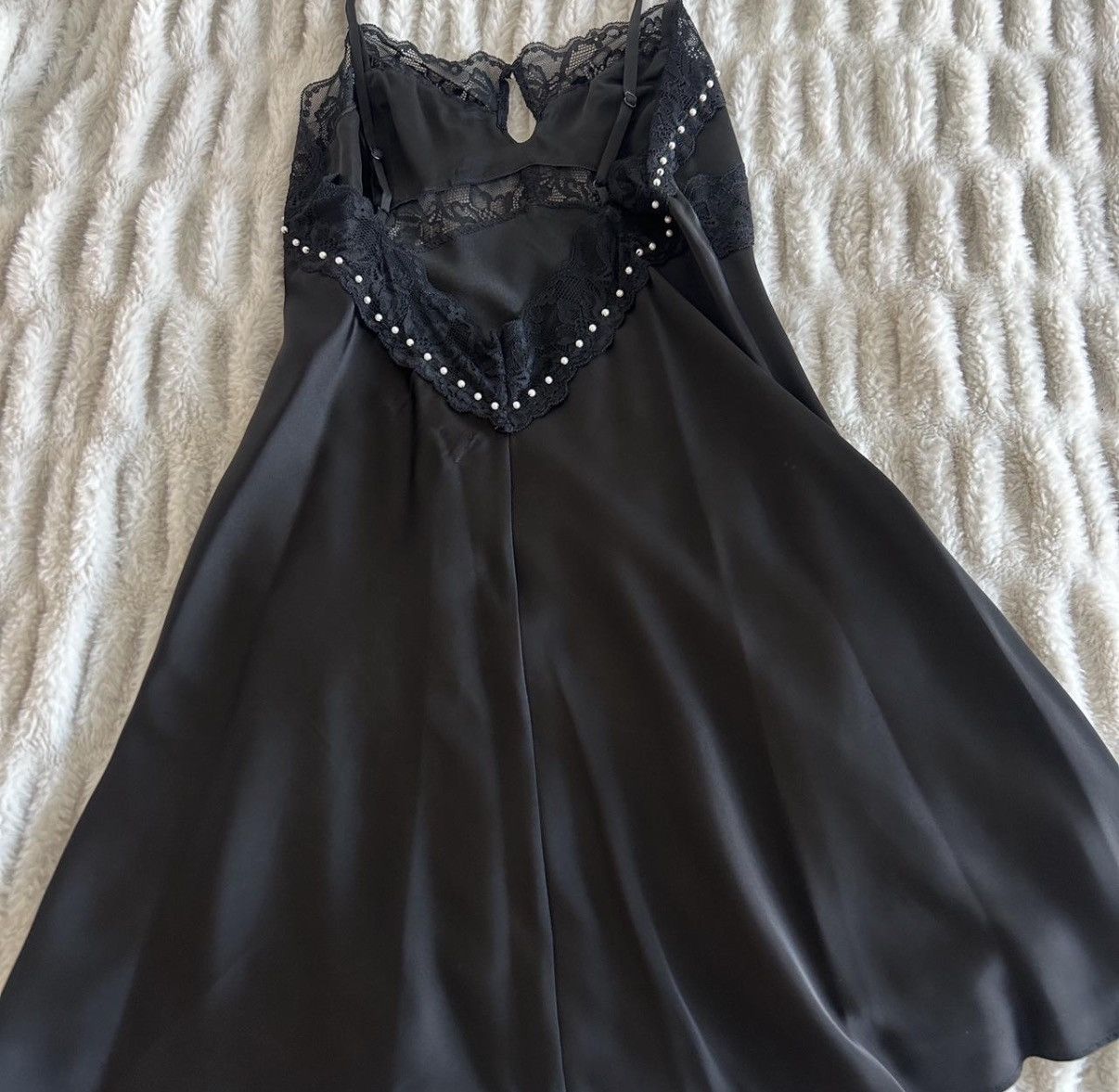 Guizio GUIZIO Black Beaded Slip Dress Size S / US 4 / IT 40 - 3 Thumbnail