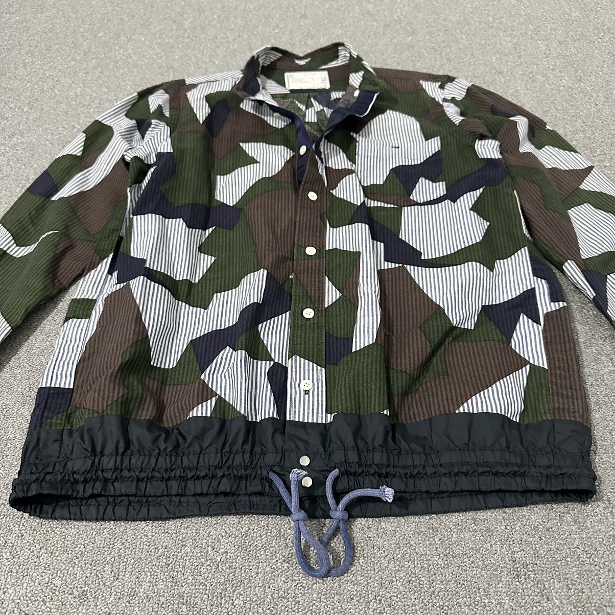 Sacai Sacai - Longsleeve Shirt with Drawstring Size US M / EU 48-50 / 2 - 5 Thumbnail