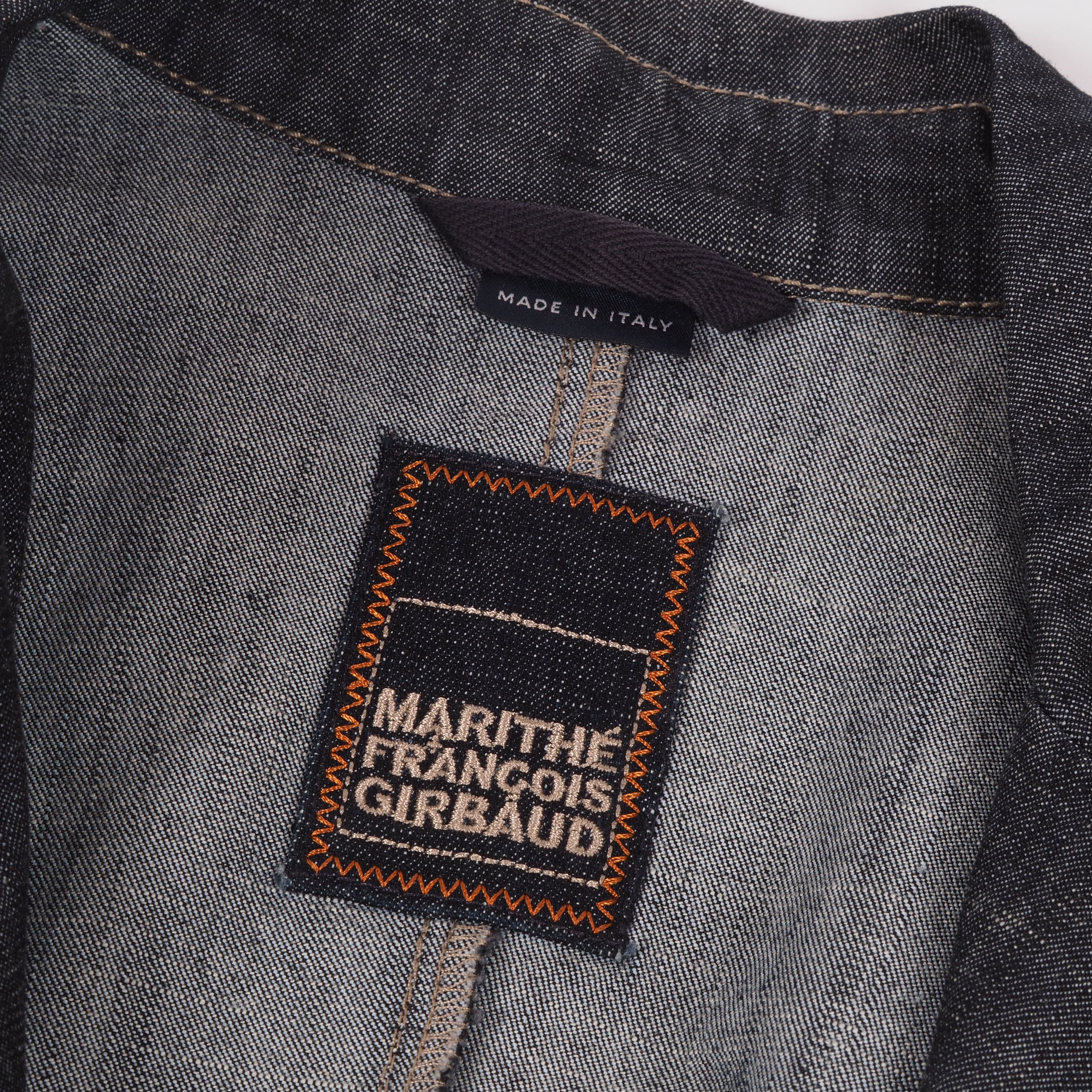 Marithe + Francois Girbaud Marithe Francois Girbaud Vintage Denim Blazer Jacket Size S / US 4 / IT 40 - 8 Thumbnail