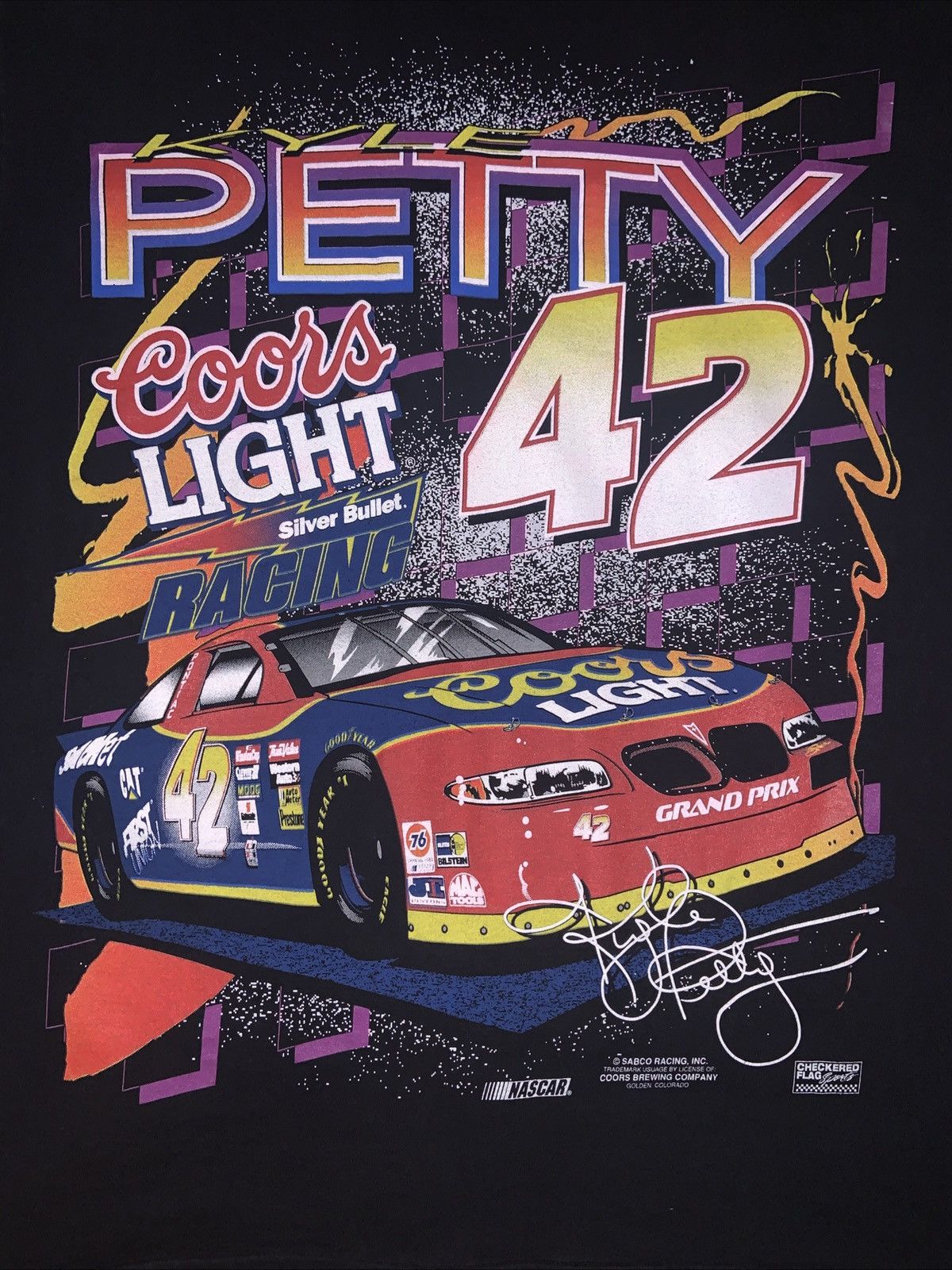 NASCAR Kyle Petty NASCAR T-Shirt AOP - Size Large Size US L / EU 52-54 / 3 - 4 Thumbnail