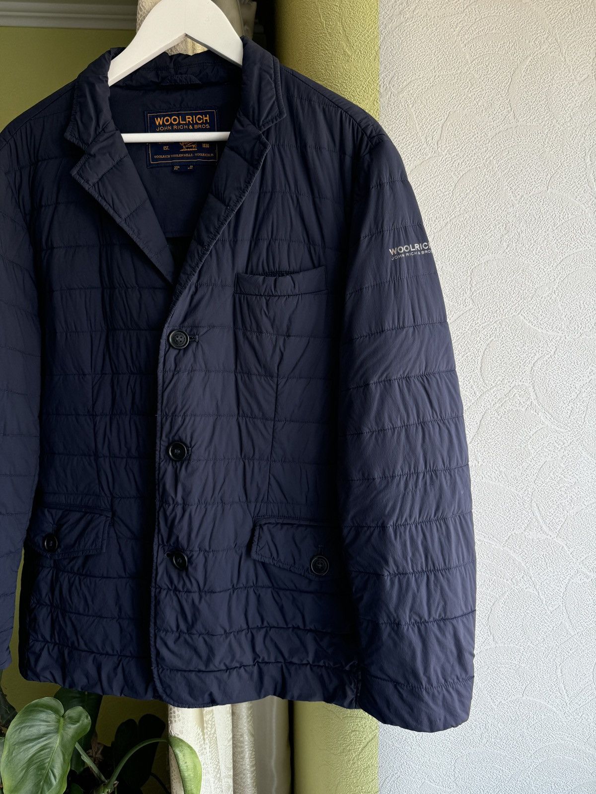 Woolrich Woolen Mills Woolrich Light Quilted Jacket Midi Coat Navy Size US XL / EU 56 / 4 - 4 Thumbnail