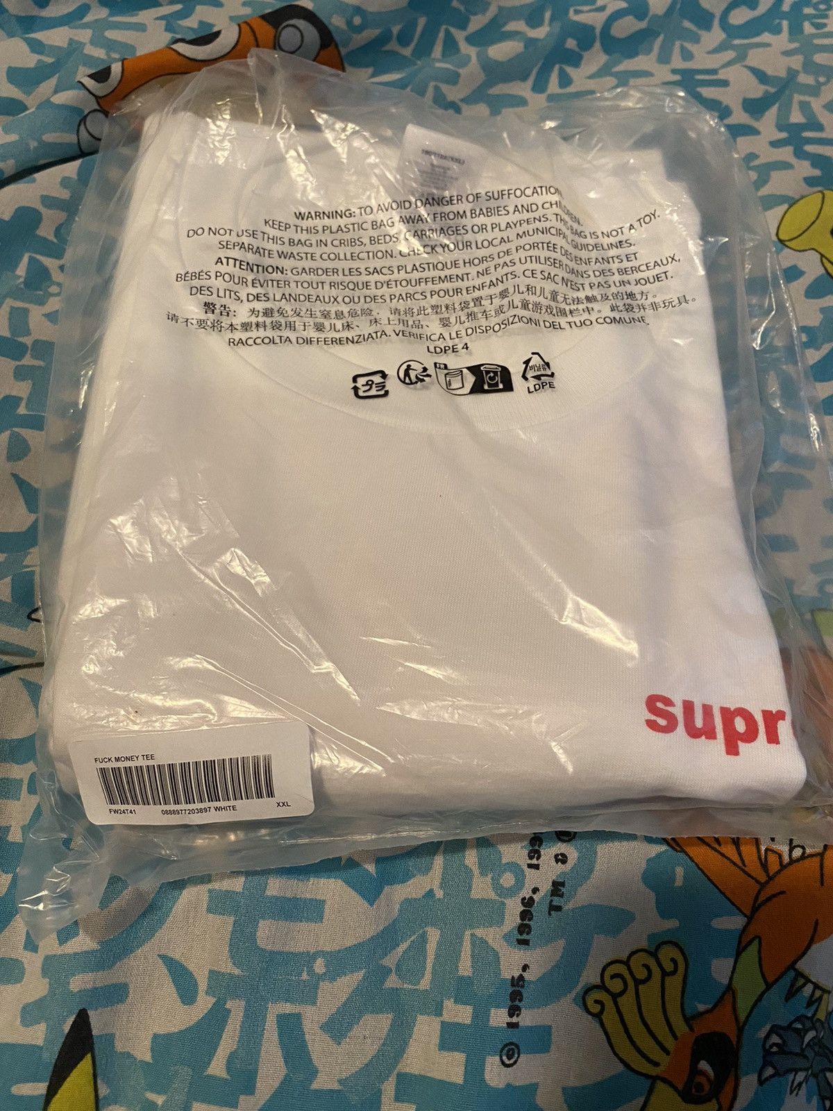 Supreme Supreme Fuck Money Tee Size 2XL White Size US XXL / EU 58 / 5 - 4 Thumbnail