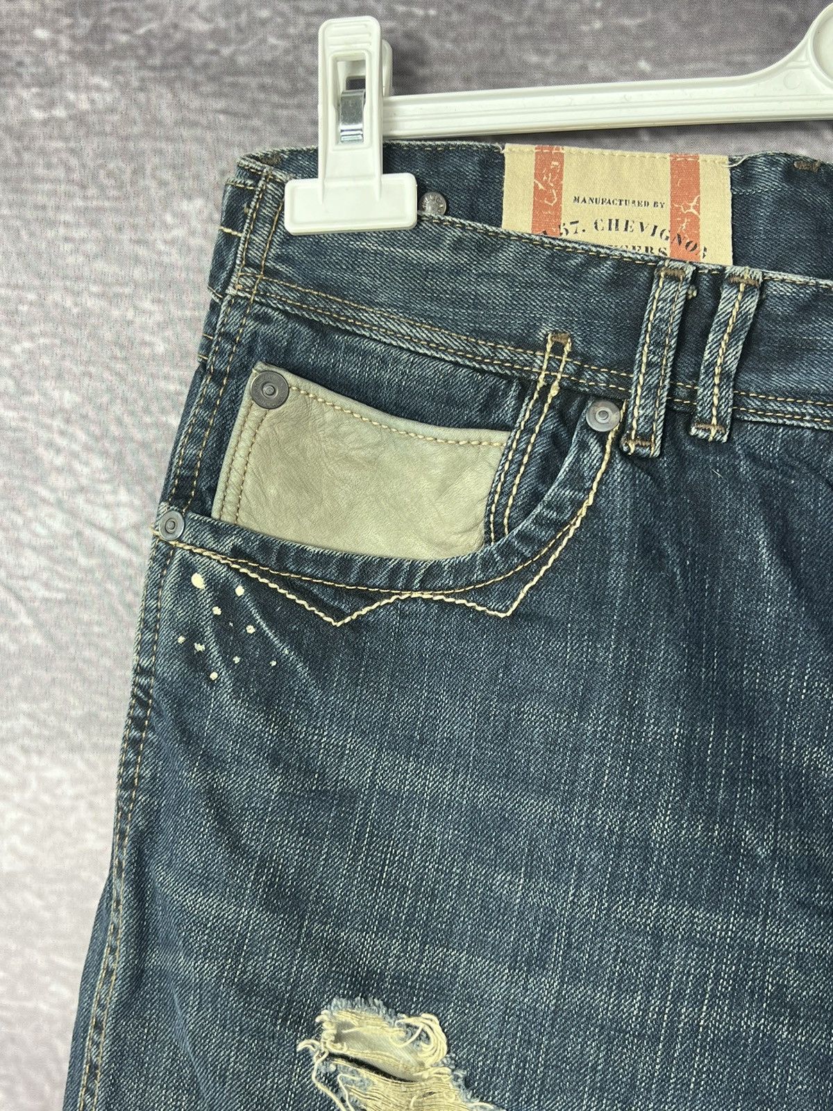 Chevignon Chevignon Jeans Leather pocket pants Size US 33 - 4 Thumbnail