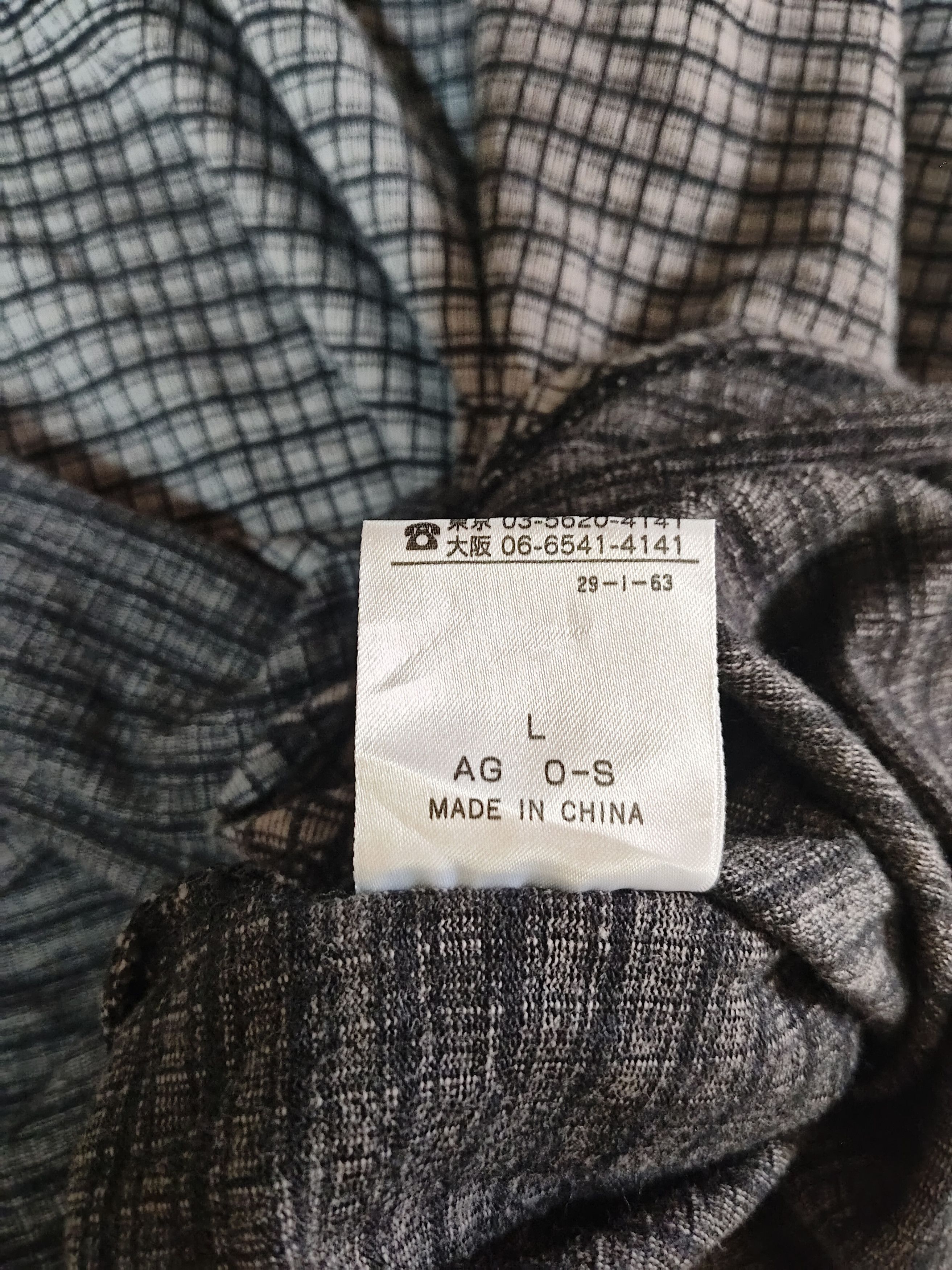 Yohji Yamamoto Y'SACCS SACSNY Tartan Tee Size US L / EU 52-54 / 3 - 6 Thumbnail