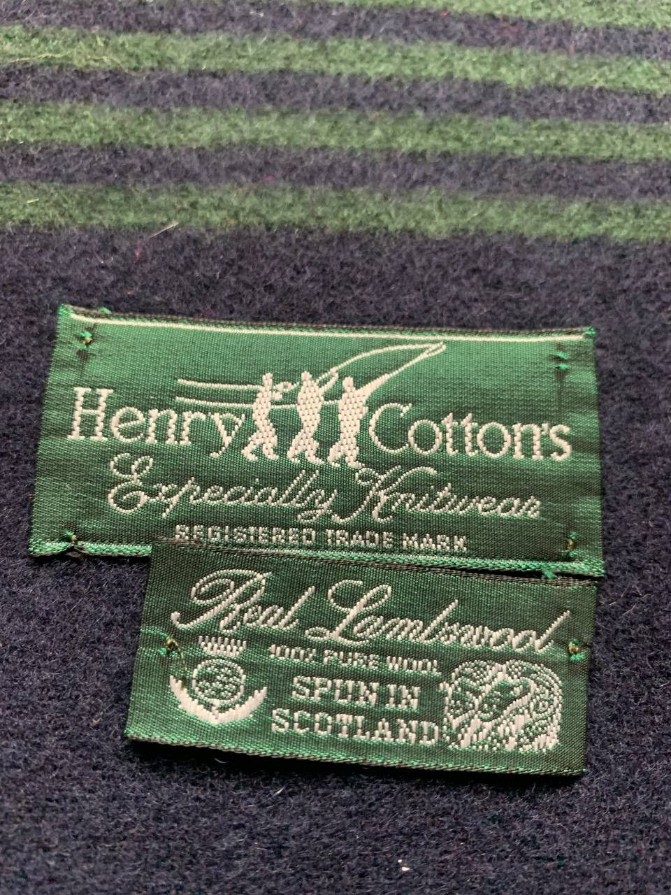 Henry Cotton's Henry Cottons Vintage Scarf Logo Wool Classic Size ONE SIZE - 7 Thumbnail