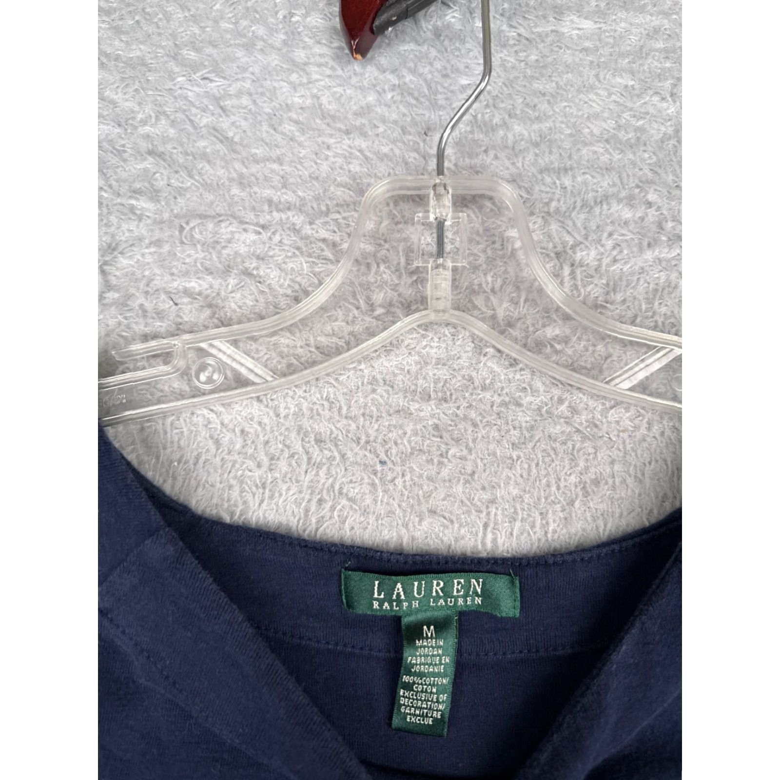 Ralph Lauren Lauren Ralph Lauren Shirt Juniors Medium Blue Cotton Short Sleeve Round Nec READ Size M / US 6-8 / IT 42-44 - 6 Thumbnail